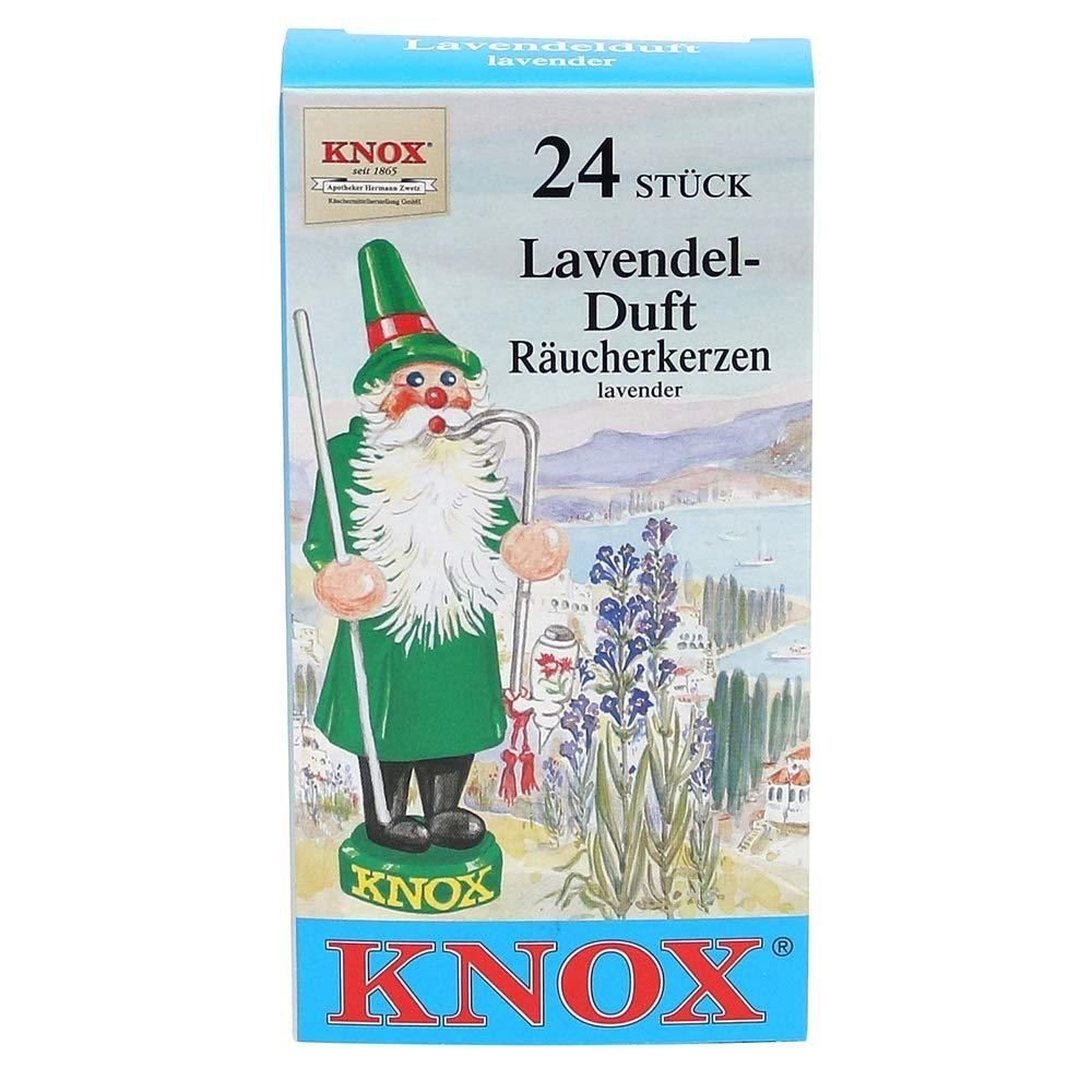 24er 4 KNOX Lavendel - Packung Päckchen Räucherkerzen- Räuchermännchen