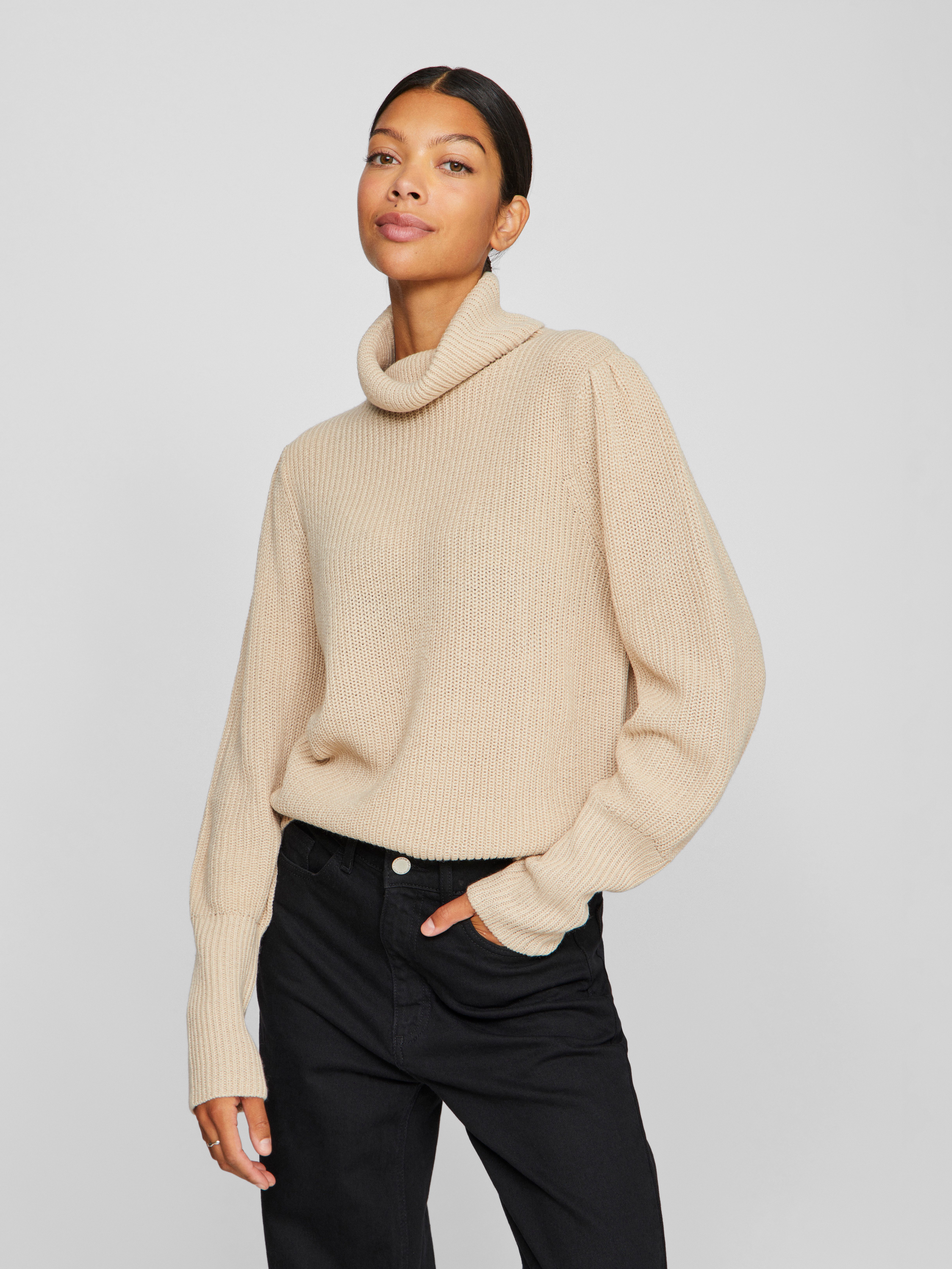 Rollkragenpullover VILOU NEW ROLLNECK L/S KNIT TOP - NOOS