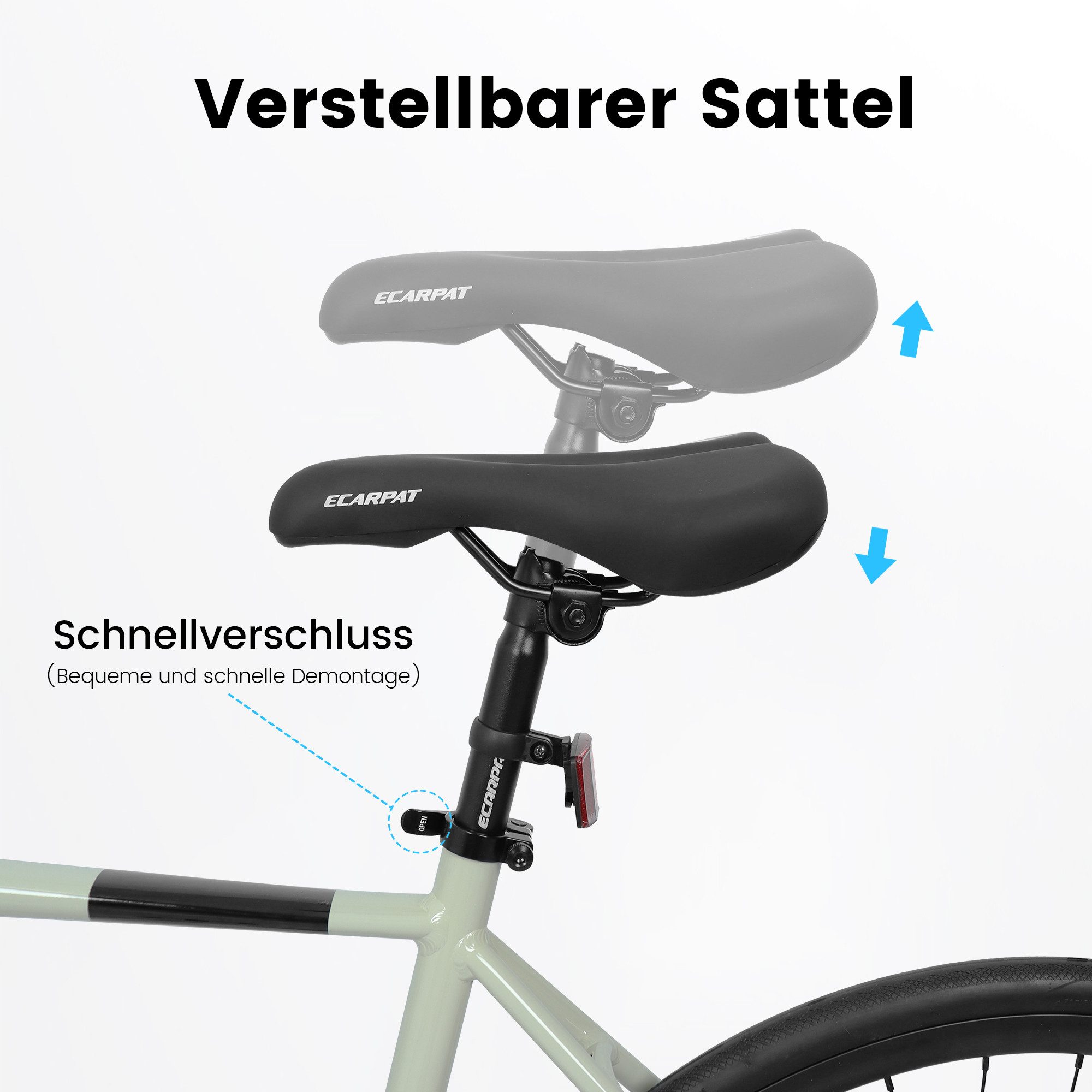 CARPAT SPORT Cityrad 28 Zoll Fahrrad für Herren Damen, 24 Gang L-TWOO A3 Schaltwerk, Kettenschaltung, Citybike Fahrrad Bike