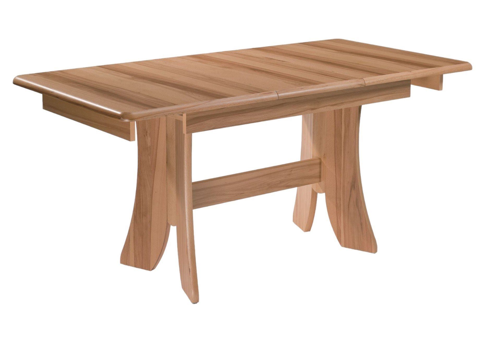 58 aufm Kessel Esstisch ausziehbar Darya 120 x 80 x 75 Esszimmertisch Kernbuche lackiert 12081 (Einzeltisch)