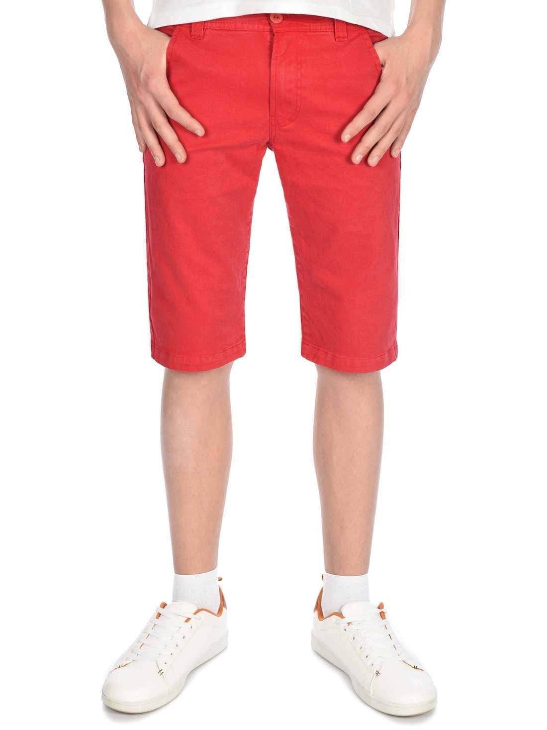 BEZLIT Chinoshorts Kinder Jungen Chino Shorts (1-tlg) mit elastischem Bund Rot | Chinoshorts