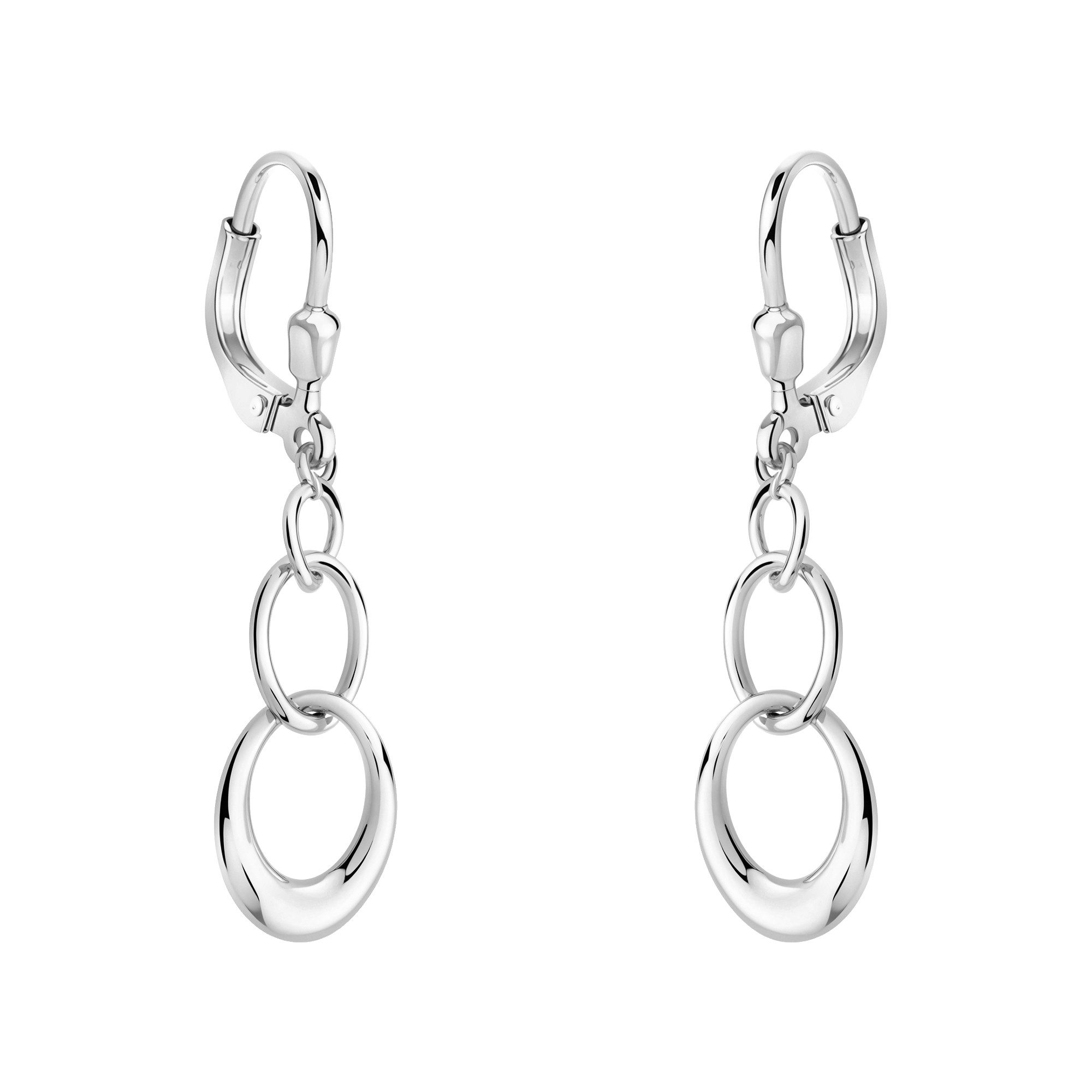 Orecchini Pendenti Donna SOFIA MILANI – Argento 925 Con Placcatura Rodio, Ovale – Modello 20881, In Scatola Regalo