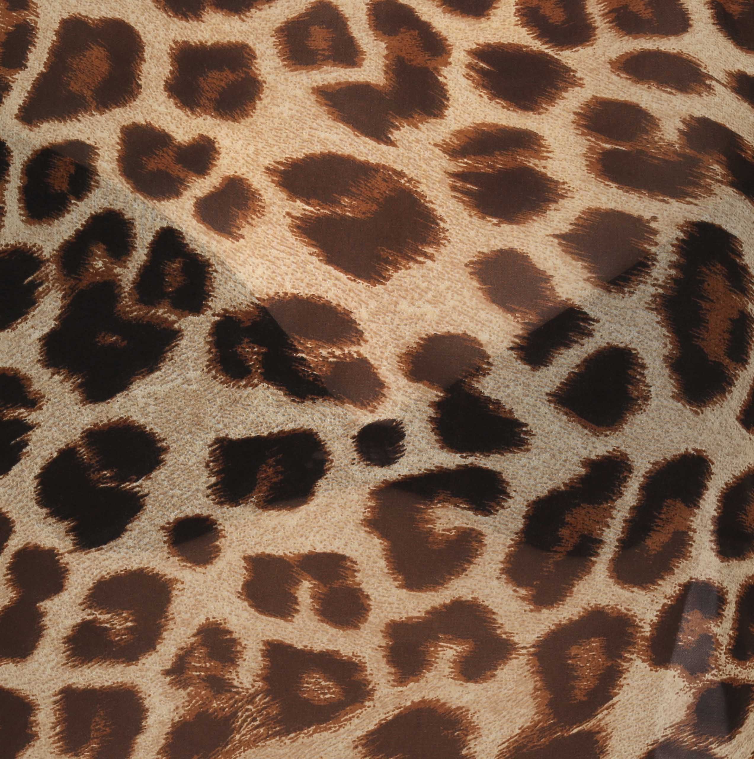 Sarcia.eu Blusentop Luftige Bluse mit Schlitzen, Leopardenmuster