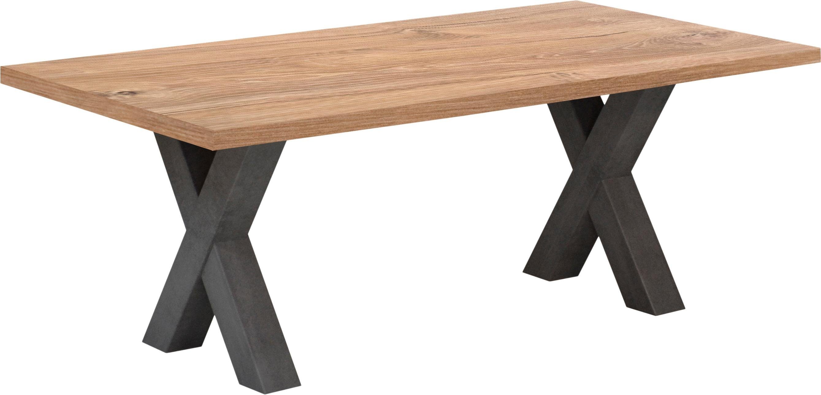 Mäusbacher Couchtisch Mister, 120 x 70 cm graphit/stirling oak