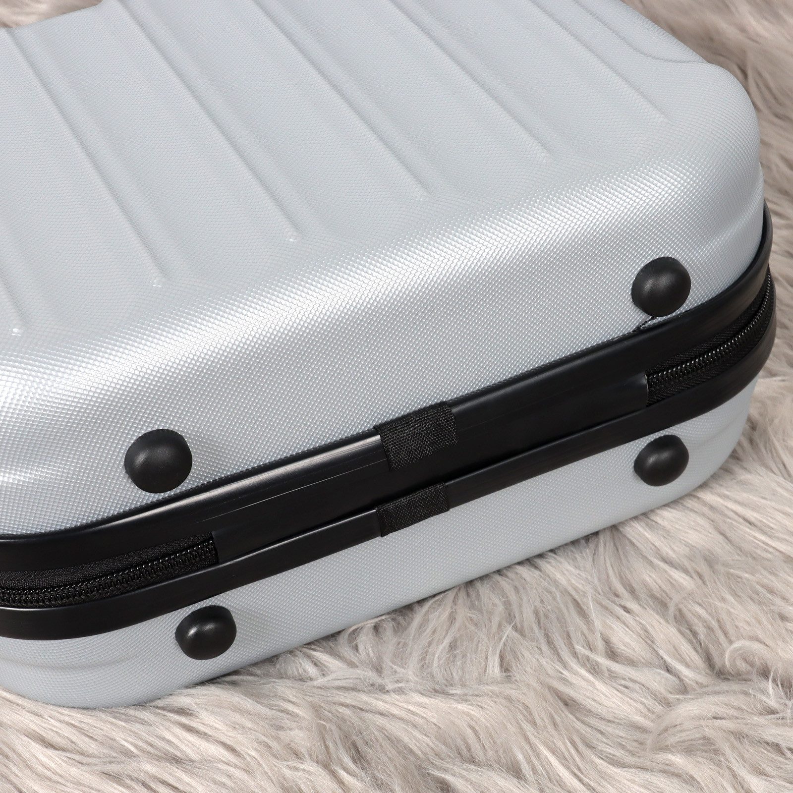 CALIYO Kosmetikkoffer Tragbare Make-up Organizer Box Kosmetikkoffer Make-up Koffer, für Kosmetiktasche für Reise Kulturbeutel auf Trolley befestigbar