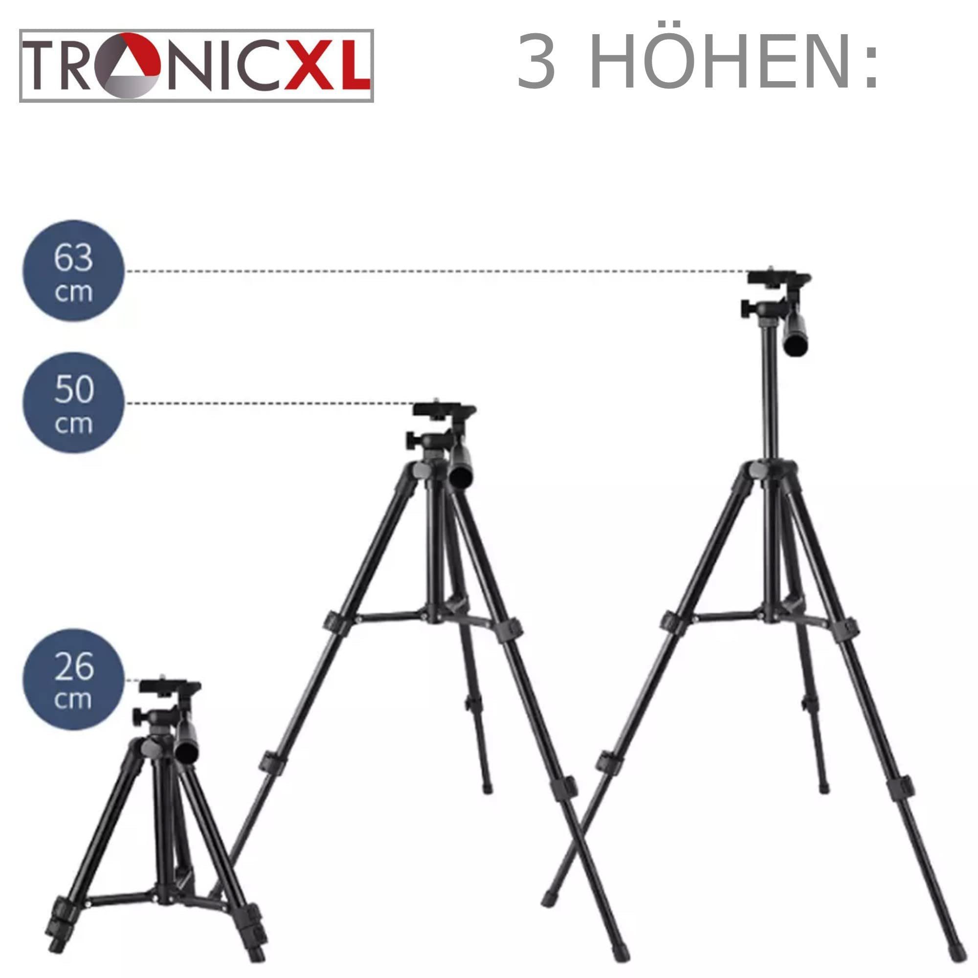 TronicXL Profi 30-60cm Stativ für Smartphone iPhone Tripod Halterung Ständer Stativhalterung