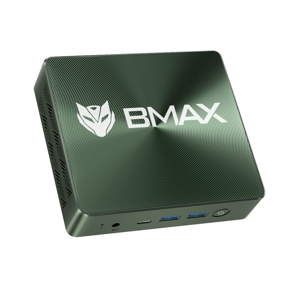 BMAX B6 Plus Intel Core i3‑1000NG4, 12 GB RAM, 512 GB NVMe‑SSD Mini-PC (Intel Core i3, 12 GB RAM, 512 GB SSD, Mini‑Computer mit Iris Plus Grafik, Dual‑HDMI, USB‑C, Gigabit‑LAN)