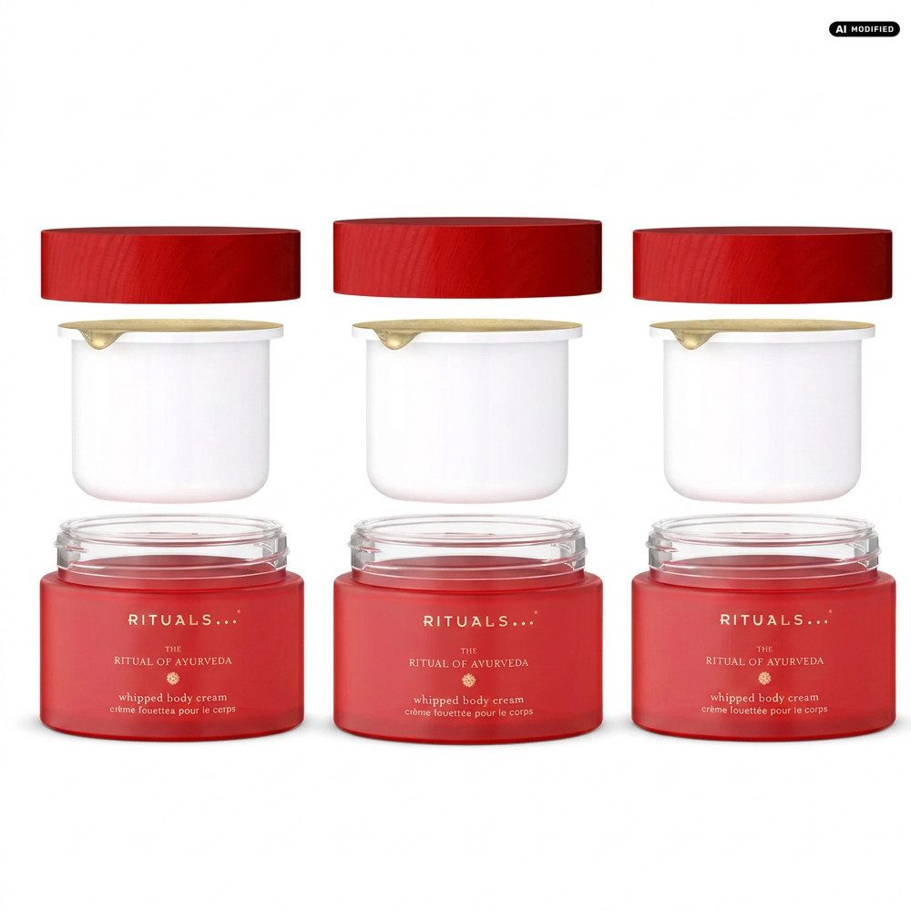 Rituals Körpercreme Rituals The Ritual Of Ayurveda Body Cream Refill 3er Set, Vorteilspack mit drei Body Cream Refills