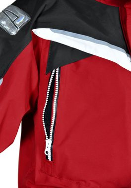 crazy4sailing Outdoorjacke Stavanger wasserdicht Segeljacke mit Reflektoren und hohem Kragen