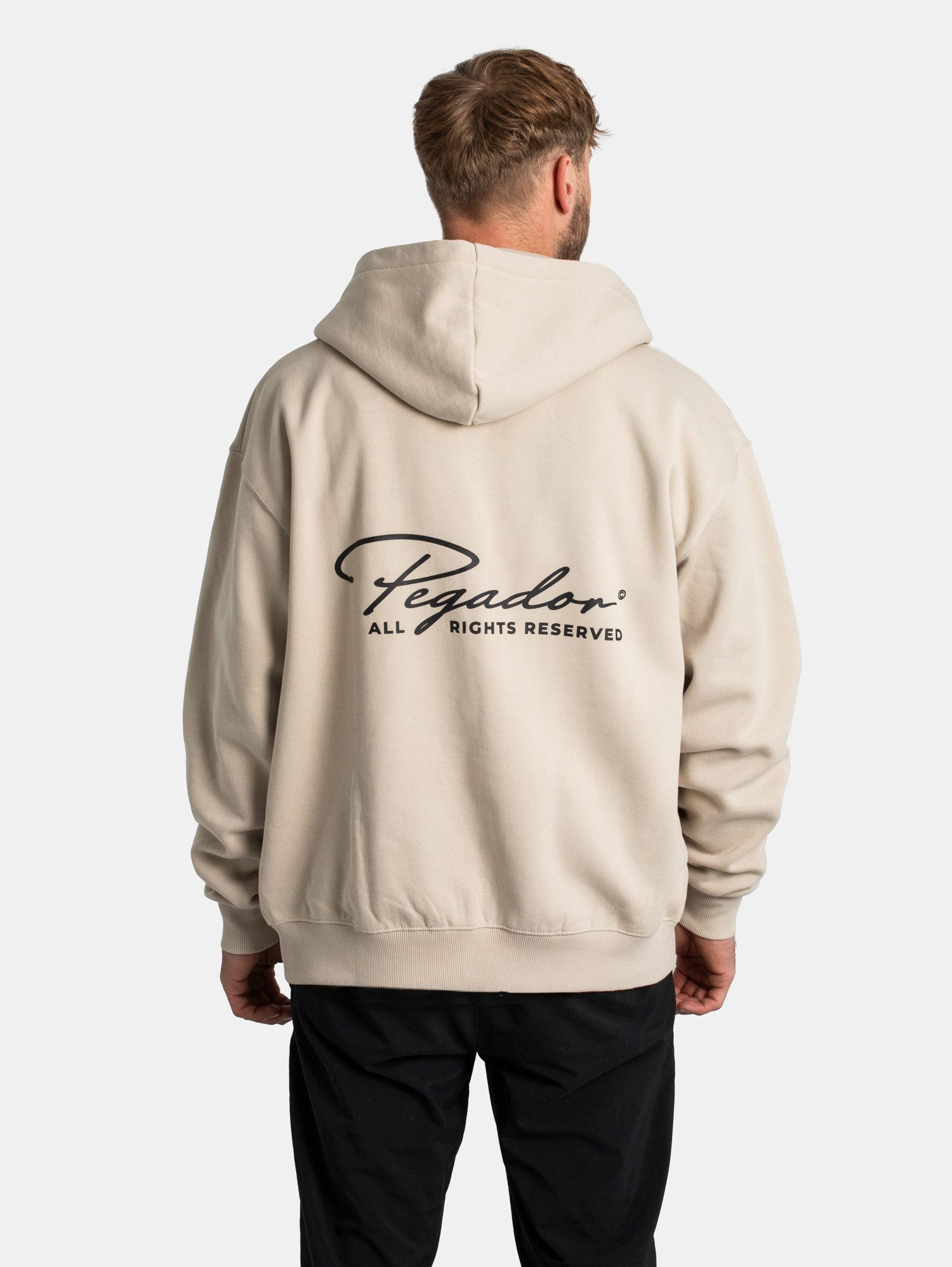 PEGADOR Kapuzensweatjacke Pegador Pike Oversized Sweat Jacket günstig online kaufen