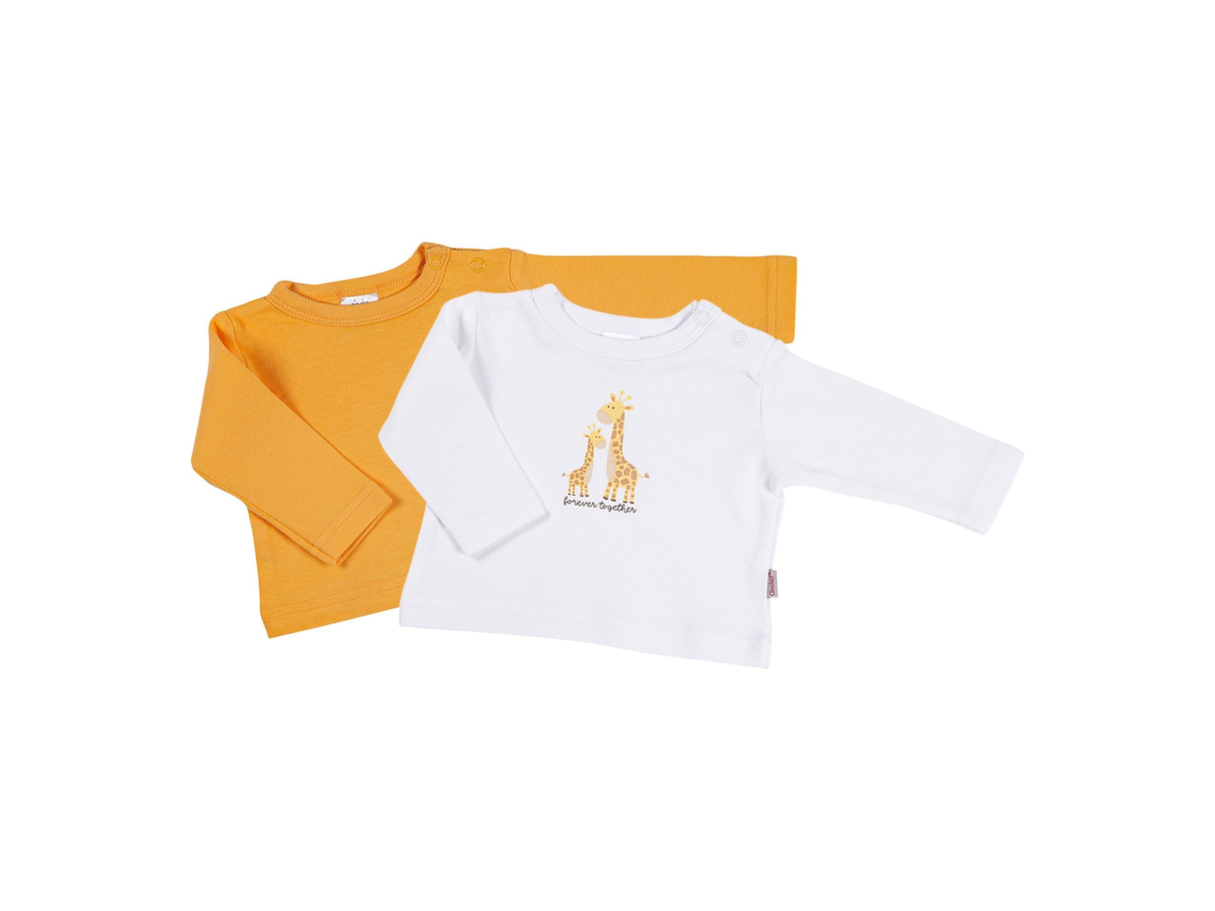 Clinotest Langarmshirt Unisex Baby Langarmshirts 2er Doppelpack, 100% Baumwolle