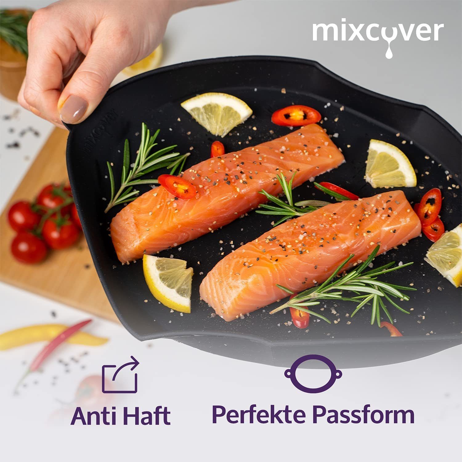 Thumbnail - Mixcover Küchenmaschinen-Adapter mixcover Dampfgarform Silikonform Auflaufform für Bosch Cookit Dampfgarraum