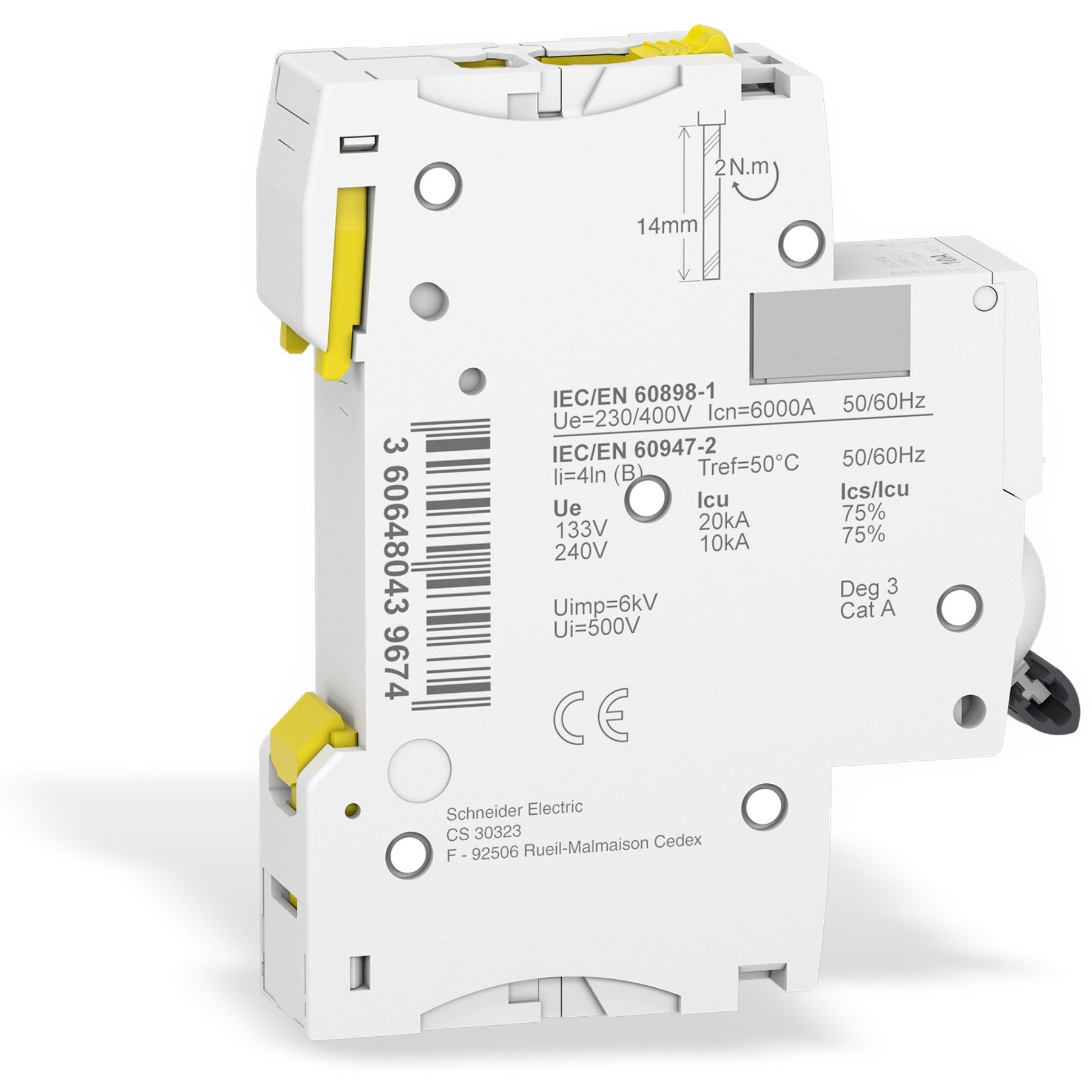 Schneider Electric Schalter SCHNEIDER ELECTRIC Leitungsschutzschalter A9F03110, iC60N, B, 10A