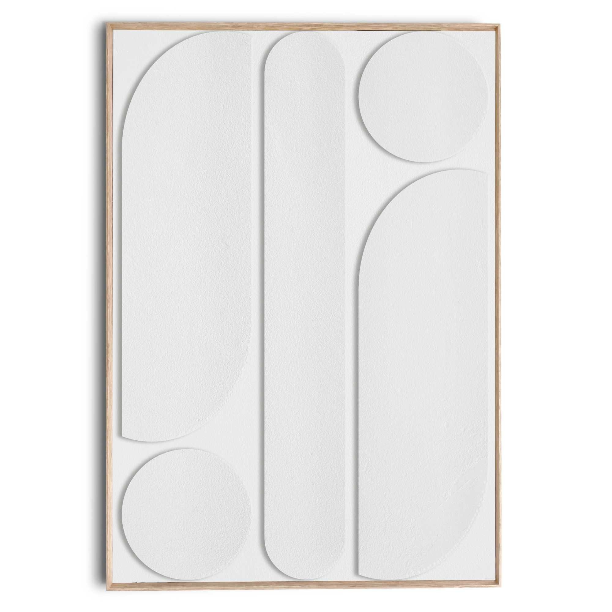 Reinders! Wandbild Weißes abstraktes, Schlafzimmer - Weiß - MDF - Abstrakt - 70x100 cm