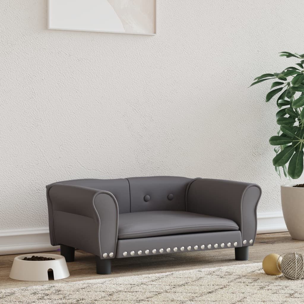 vidaXL Tierbett, Hundebett Grau 70x45x30 cm günstig online kaufen