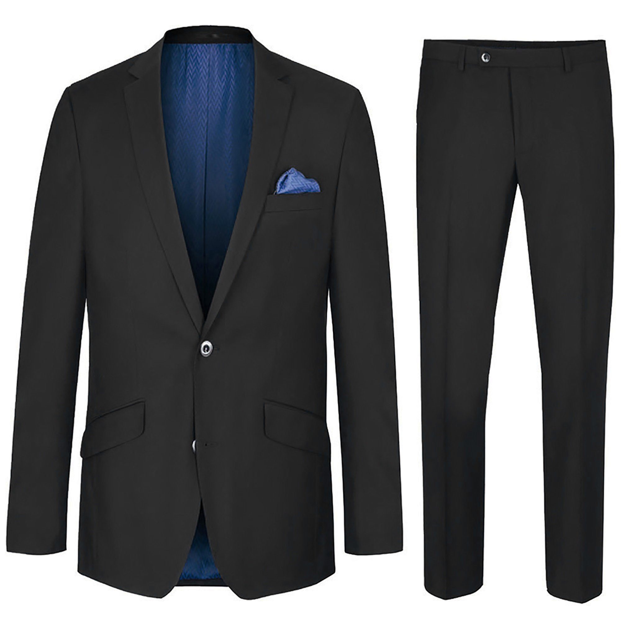 Paul Malone Anzug Herrenanzug modern Businessanzug regular fit (Set, 2-tlg., Sakko mit Hose)