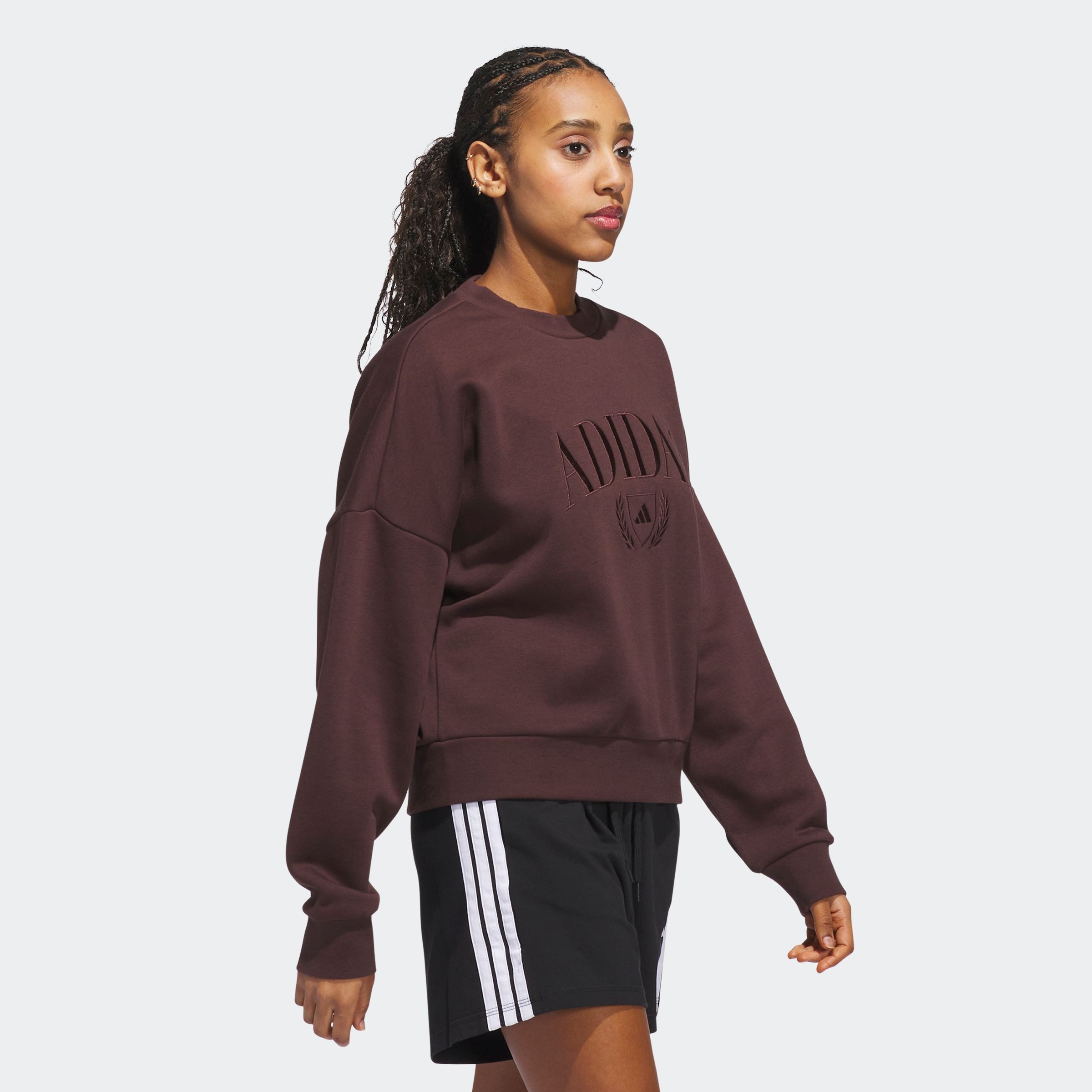 adidas Sportswear Sweatshirt W COZY SWT mit verspielter Grafik auf der Brus günstig online kaufen
