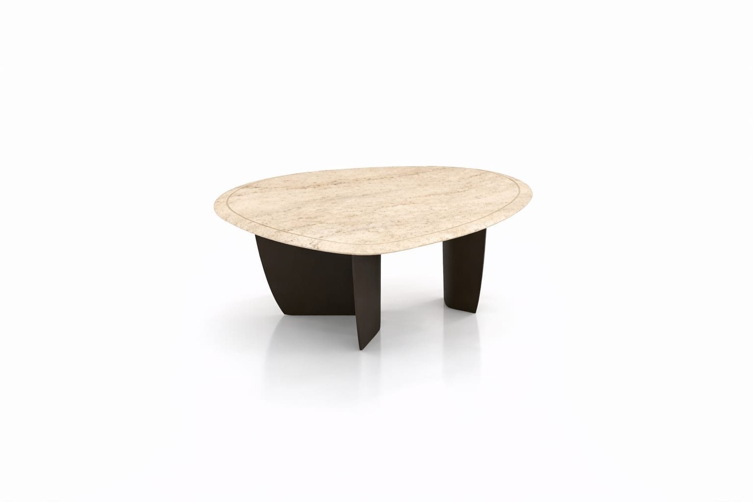 JVmoebel Couchtisch Luxus Couchtisch Marmor Optik mit runder Form Wohnzimmer, Made in Europa
