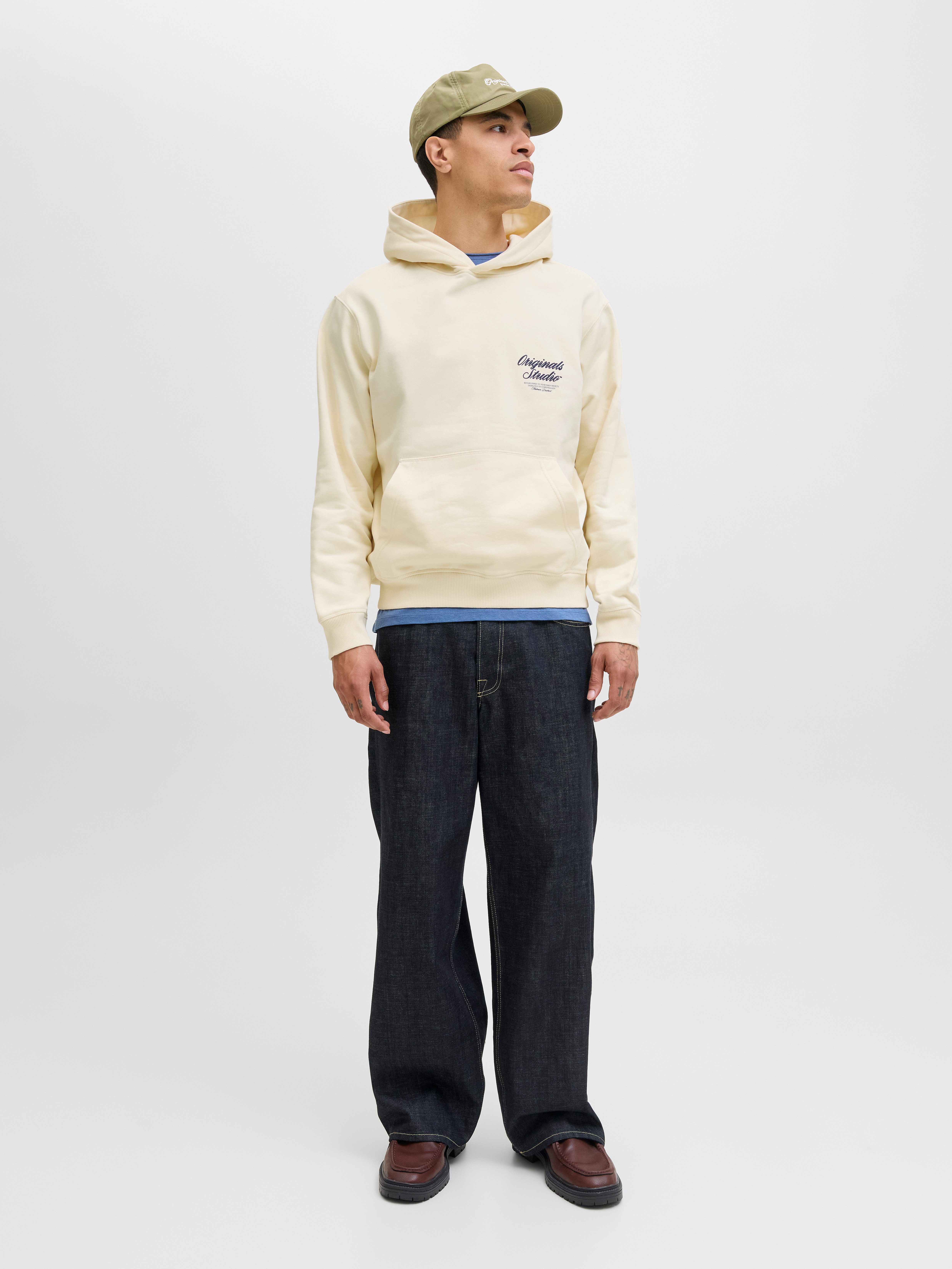 Jack & Jones Kapuzensweatshirt JORNORREBRO TYPO BACK SWEAT HOOD SN mit Print