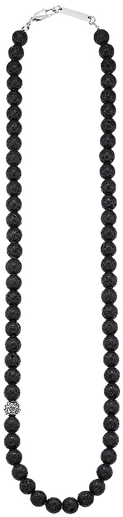 Bruno Banani Edelstahlkette Schmuck Geschenk Lavasteinkette, mit Lavastein