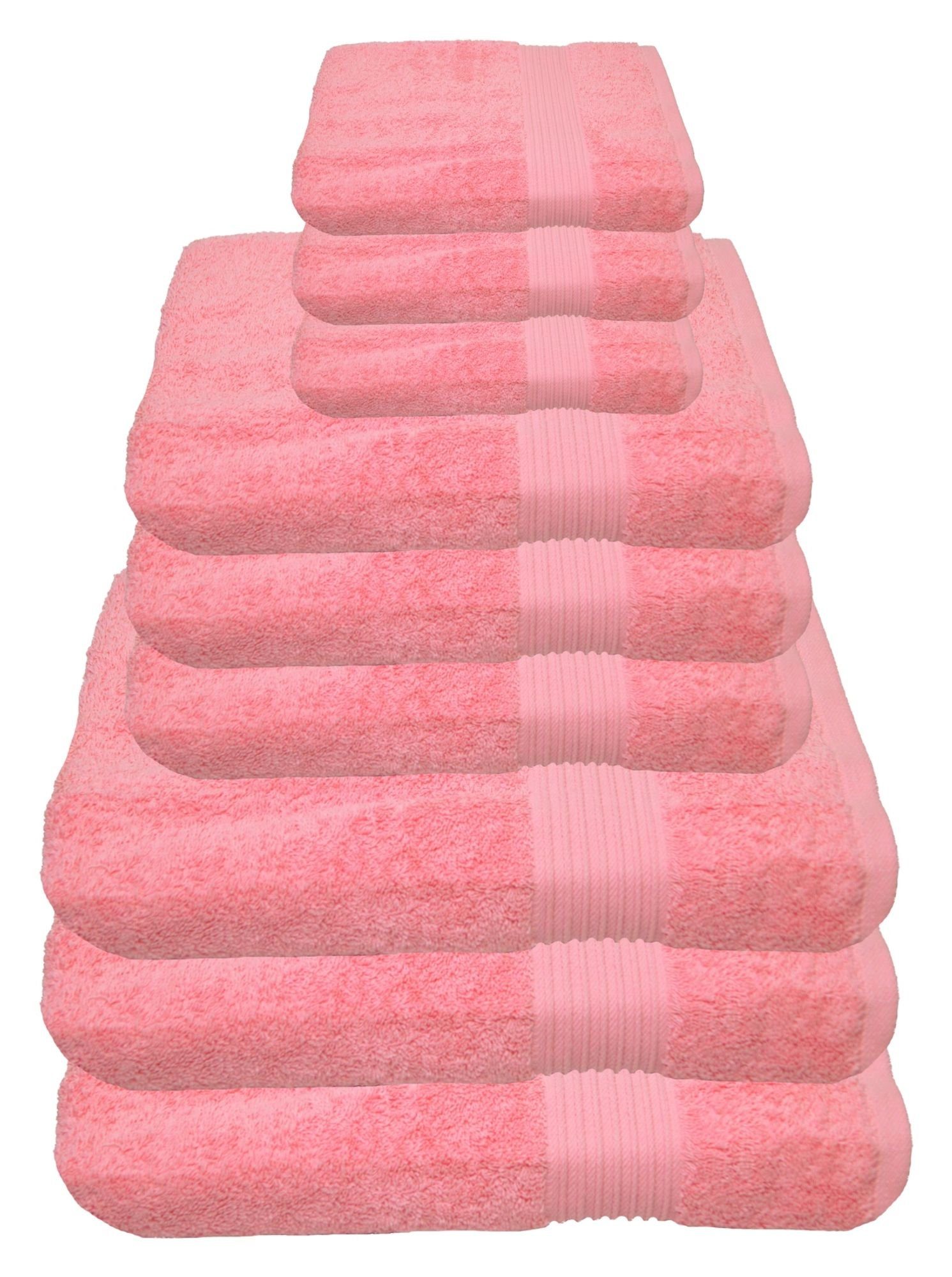 Julie Julsen Handtücher 9-Handtücher-Rosa, Baumwolle (9-St) günstig online kaufen