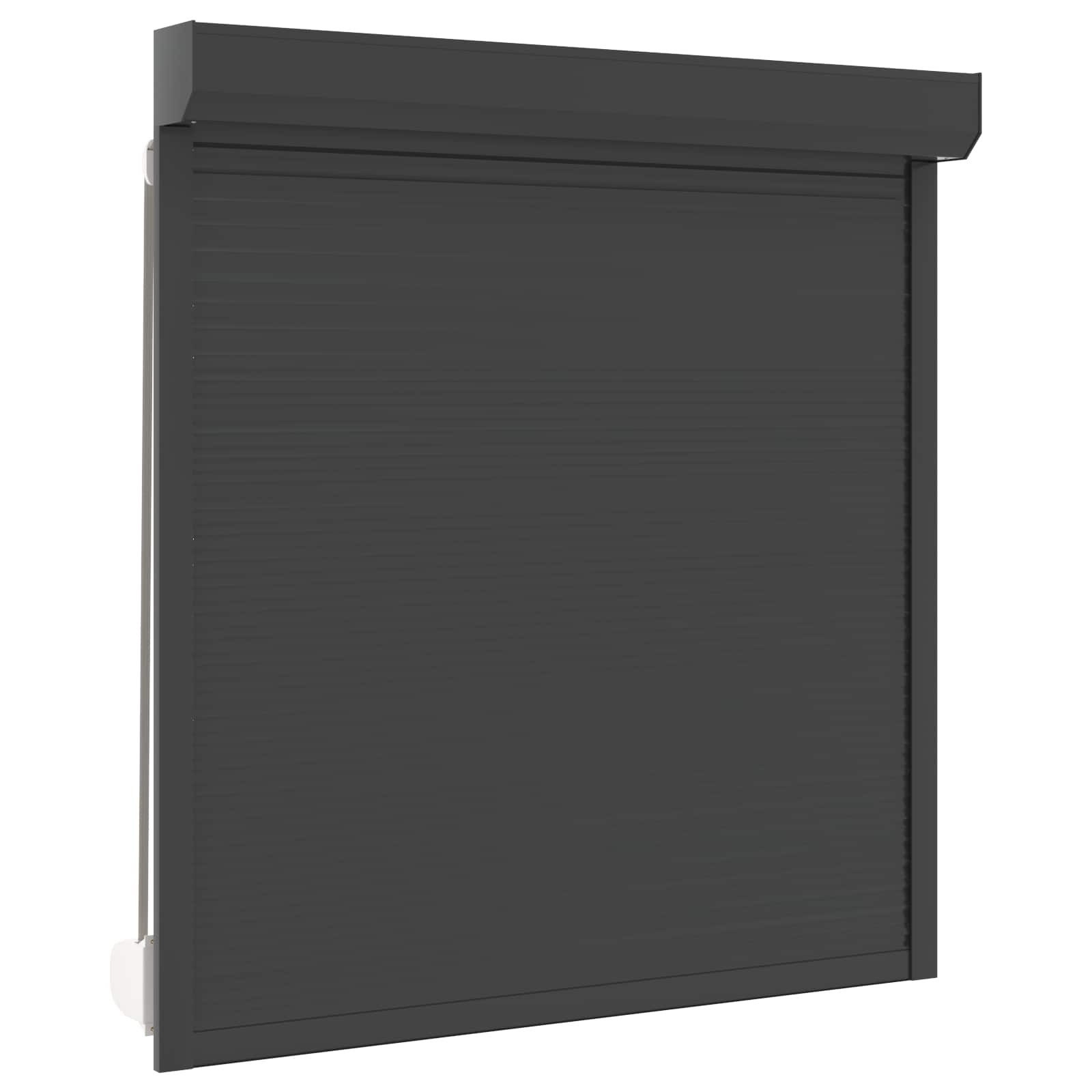 vidaXL Fensterladen Rollladen Anthrazit 140 x 150 cm Aluminium und Polyurethan, BxH: 14x150 cm, (1-St)
