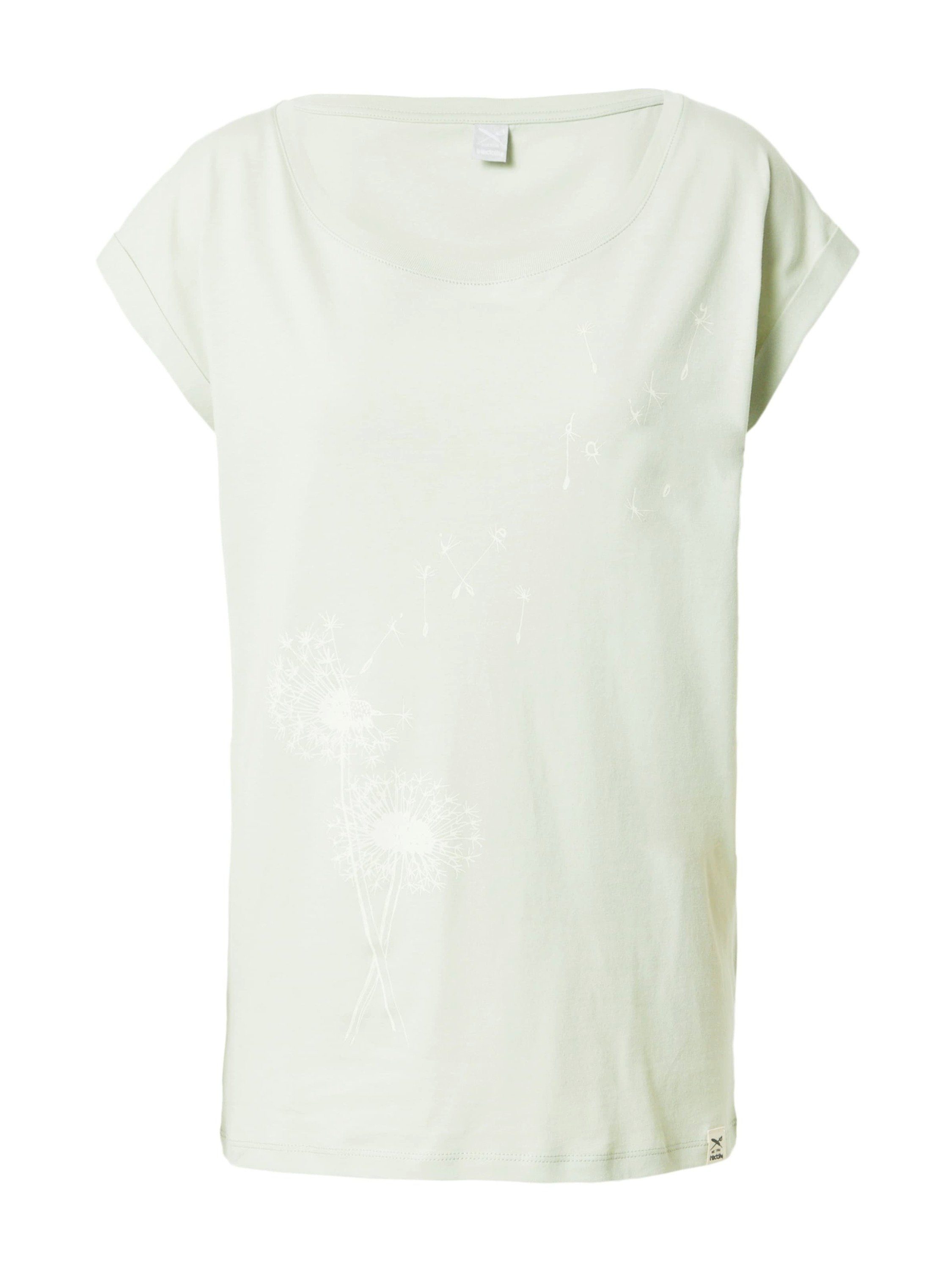 iriedaily T-Shirt Pusteblume (1-tlg) Plain/ohne Details light sage