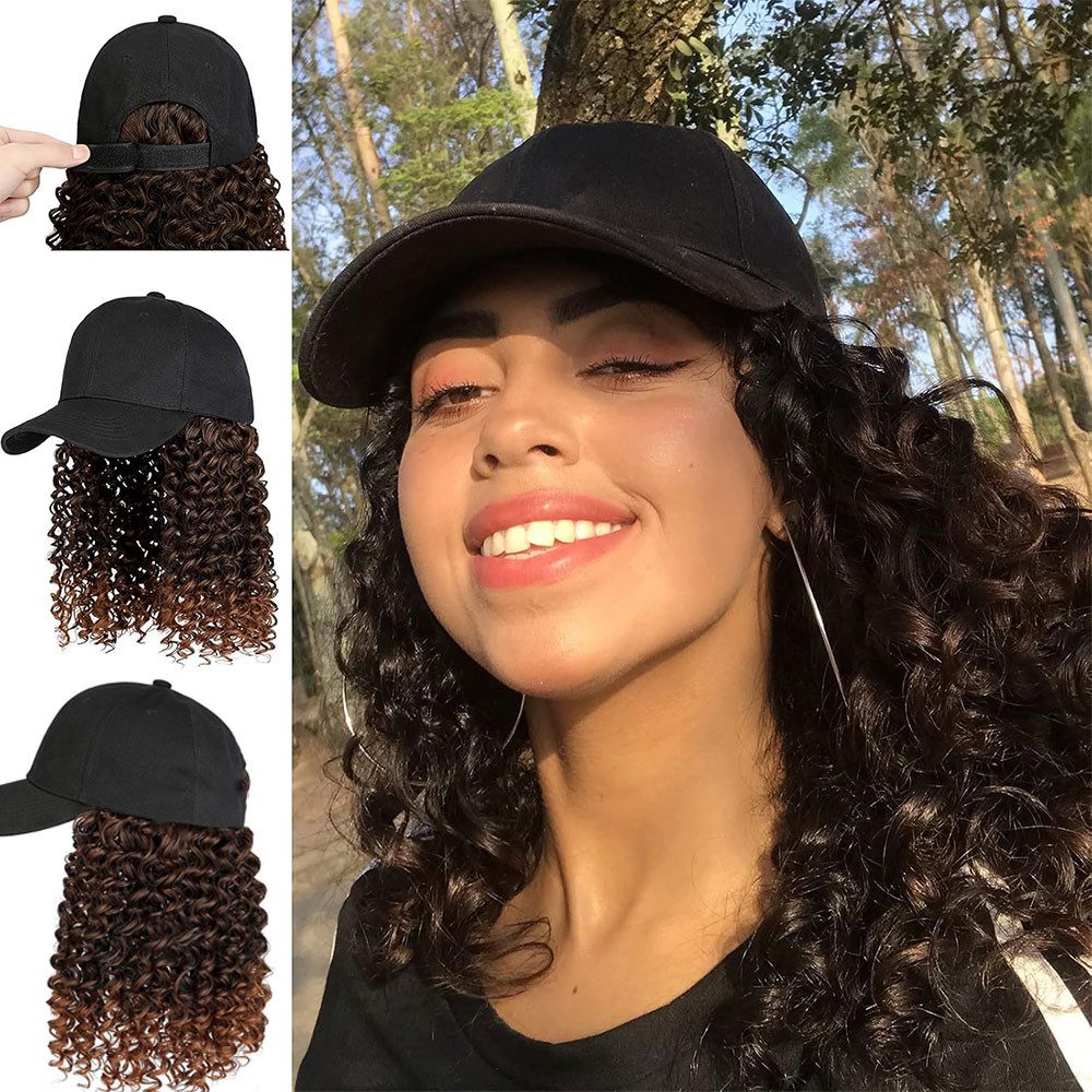 RWEUOQ Kunsthaarperücke Kunsthaar perücke Afrikanisches lockiges ...