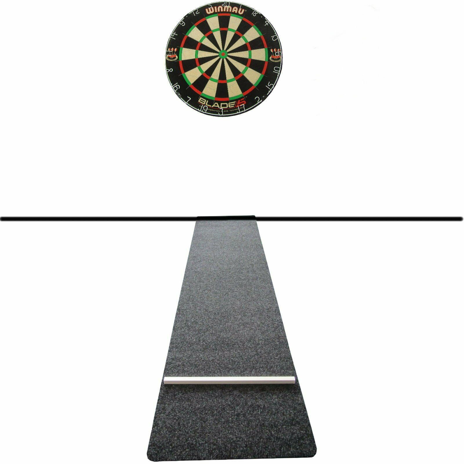 Dartscheibe Steel Dartboard Dartscheibe Winmau Blade 6 Dartmatte Abwurflinie Oche
