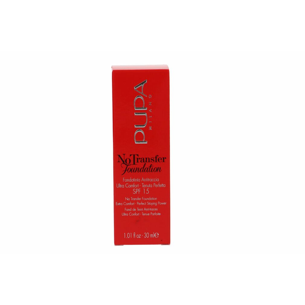 Pupa Foundation PUPA No Transfer Foundation SPF15 feuchtigkeitsspendende Foundation