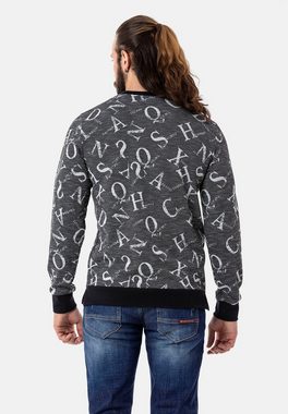 Cipo & Baxx Sweatshirt Adam mit coolem Alloverprint