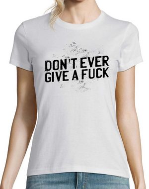 Youth Designz T-Shirt "Don´t ever give a f*ck" Damen T-Shirt mit modischem Print