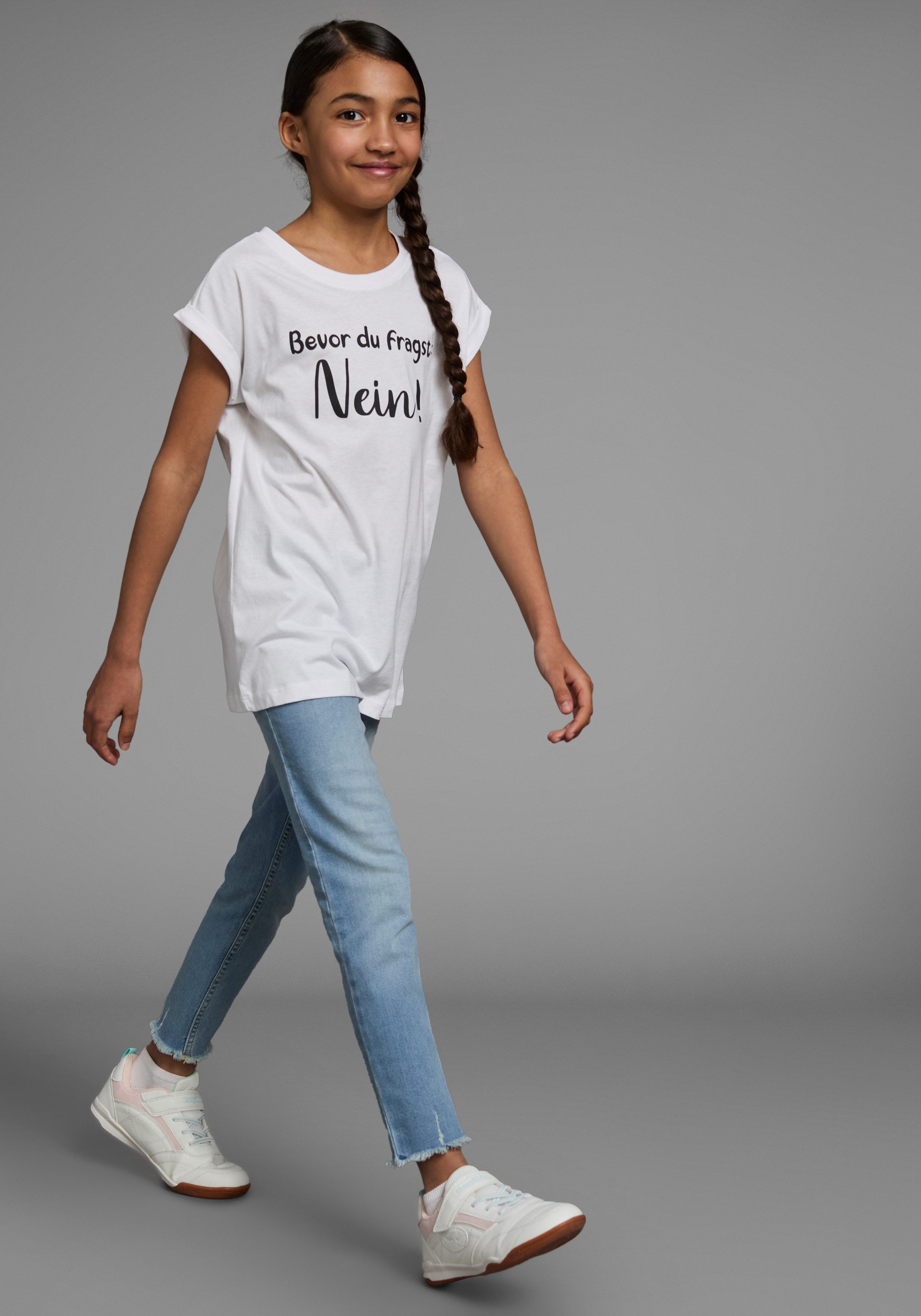 KIDSWORLD T-Shirt Bevor Du fragst: NEIN! Kurzarm, mit Print, Rundhalsausschnitt – Bild 4 von 5