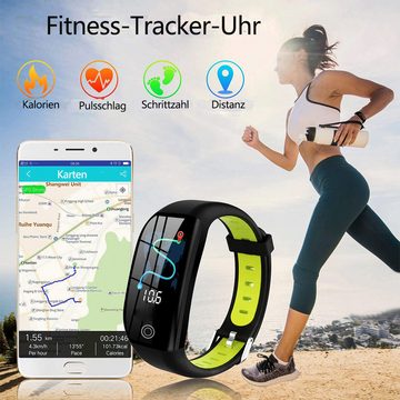 Fivejoy Sportuhr Fitness Armband Blutdruckmessung Smartwatch Tracker Pulsuhr Sportuhr, (1-tlg)