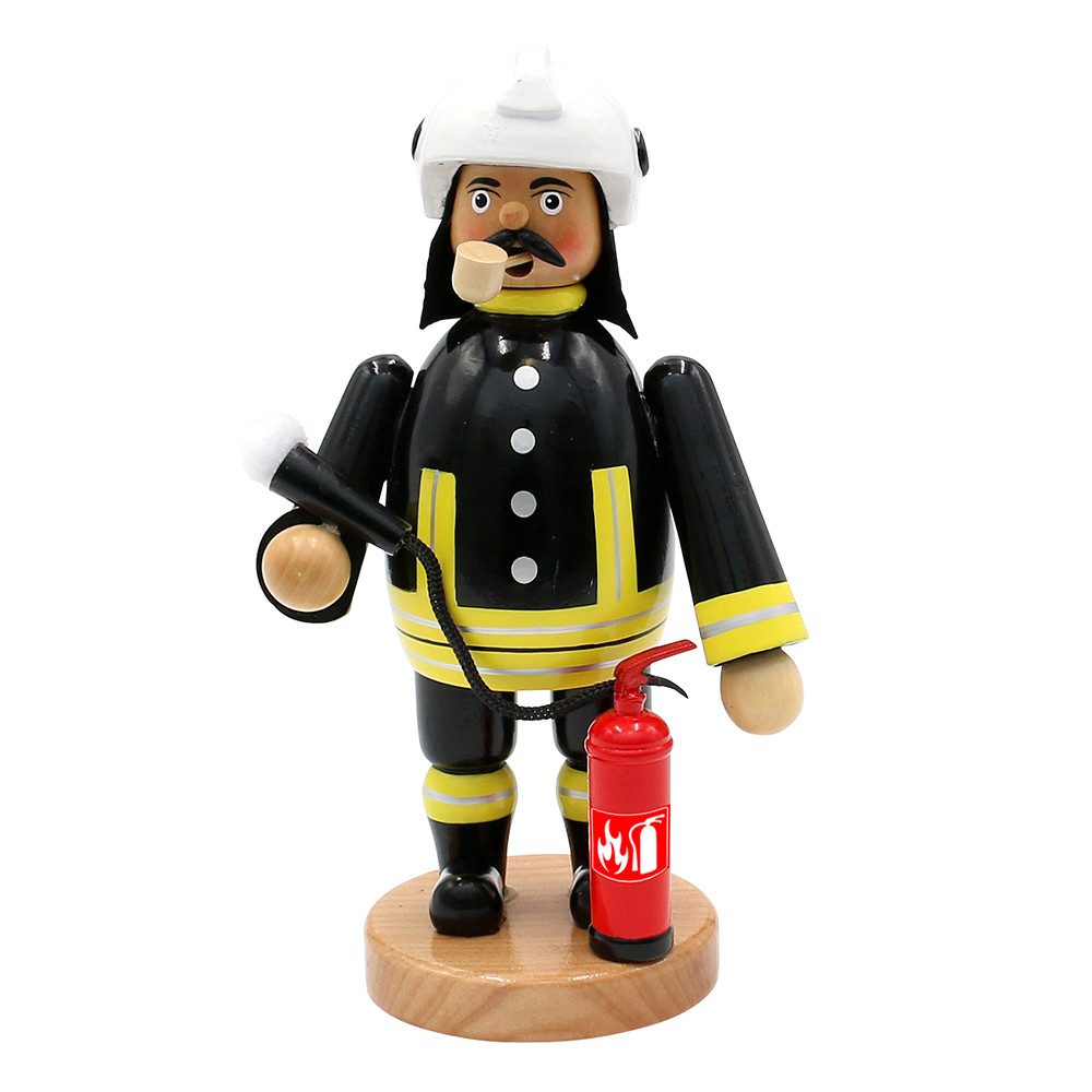 Dekohelden24 Räuchermännchen Räuchermann als Feuerwehrmann, ca. 20 cm