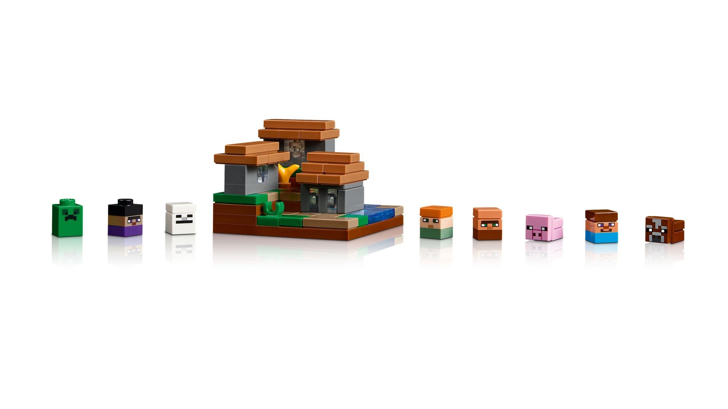 LEGO® Minecraft - Die Werkbank (21265) Konstruktions-Spielset, (Kreatives Bauset, 1195 St., LEGO 21265), Inkl. 8 Mikrofiguren