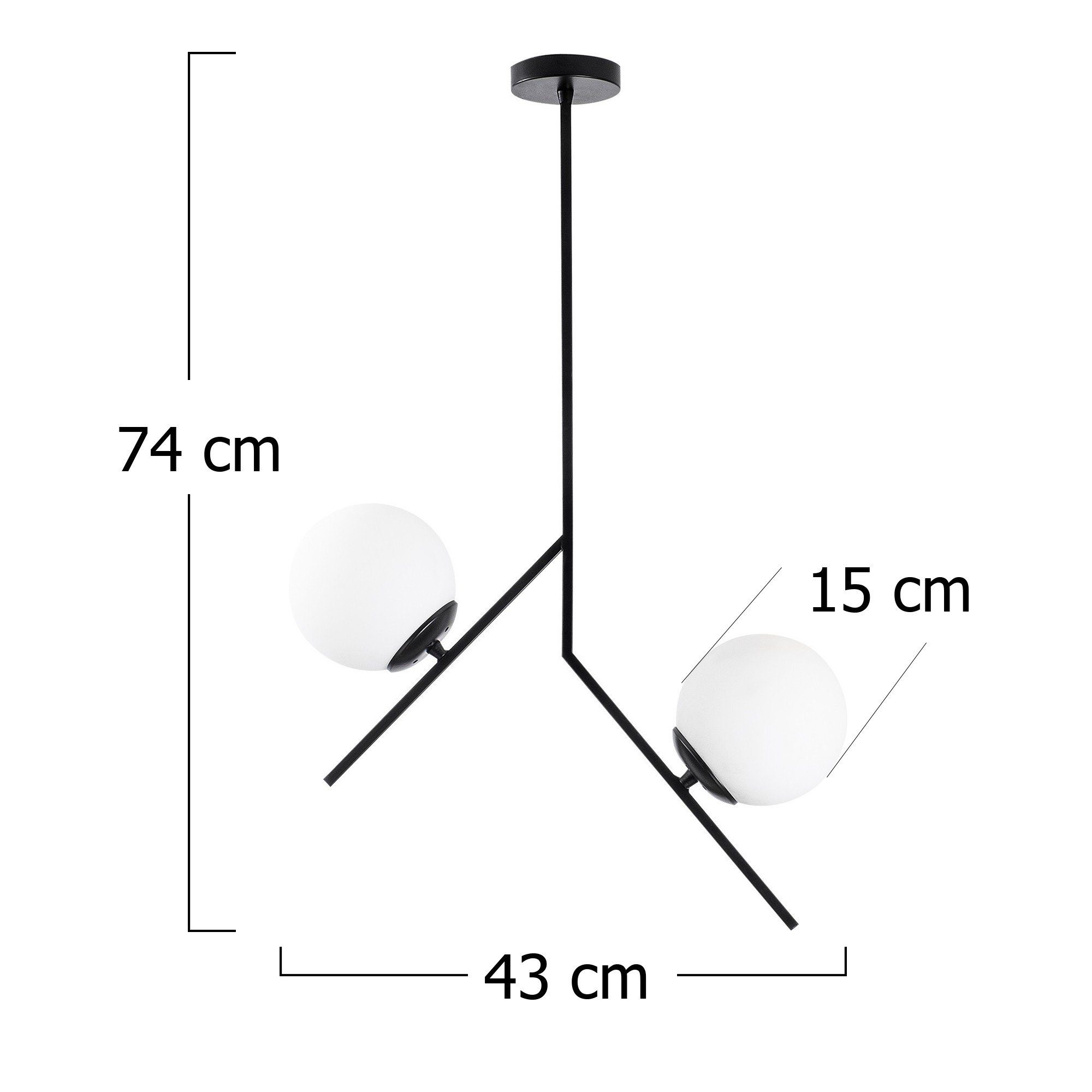 15 Opviq SHN1130 cm Kronleuchter 43 x