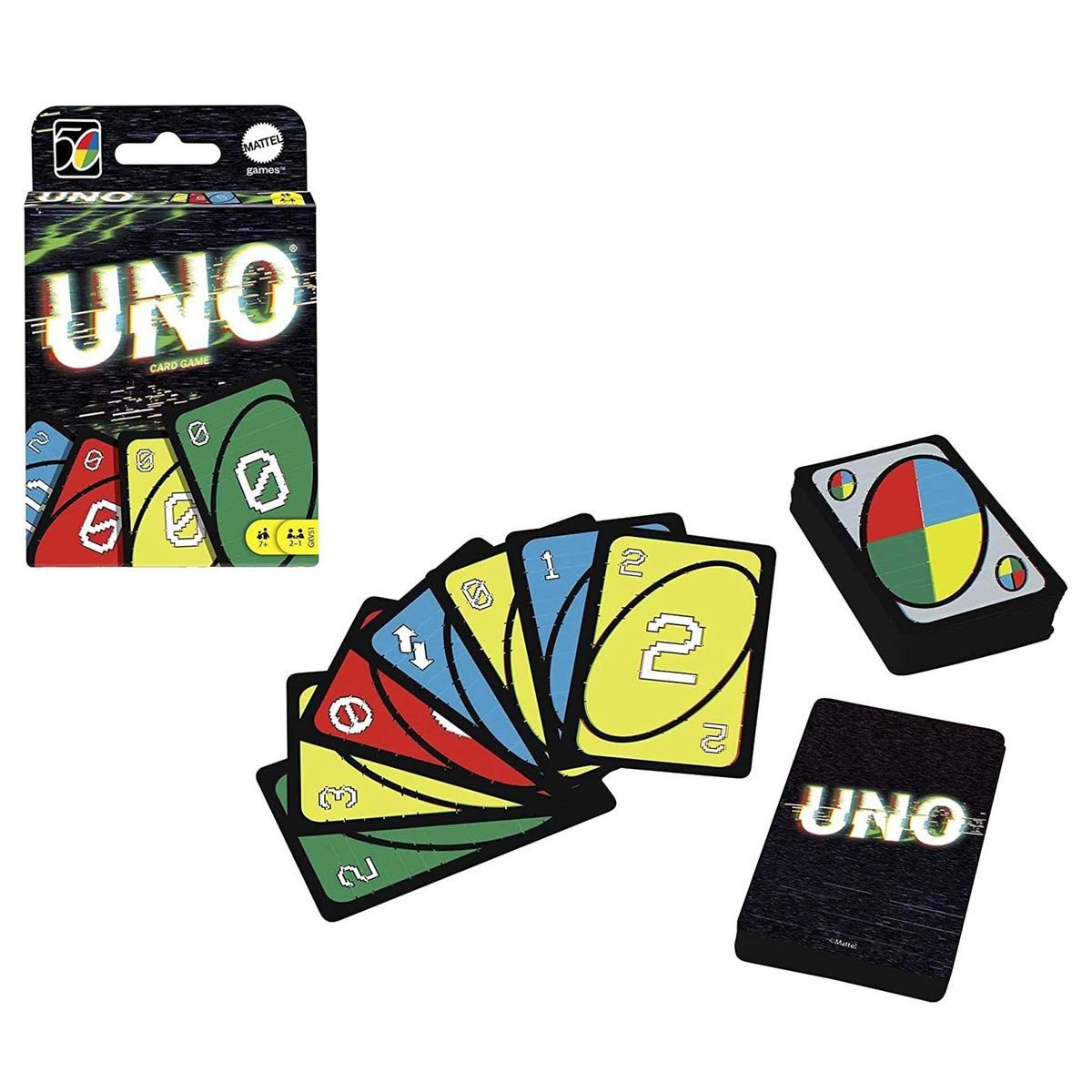 Mattel® Spiel Mattel GXV51 - UNO Iconic 2000 - Kartenspiel