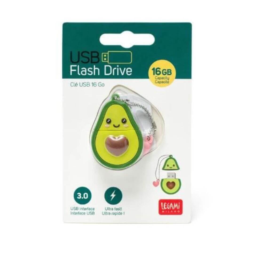 Legami USB-Stick - 16 GB - USB Flash Drive Avocado USB-Stick