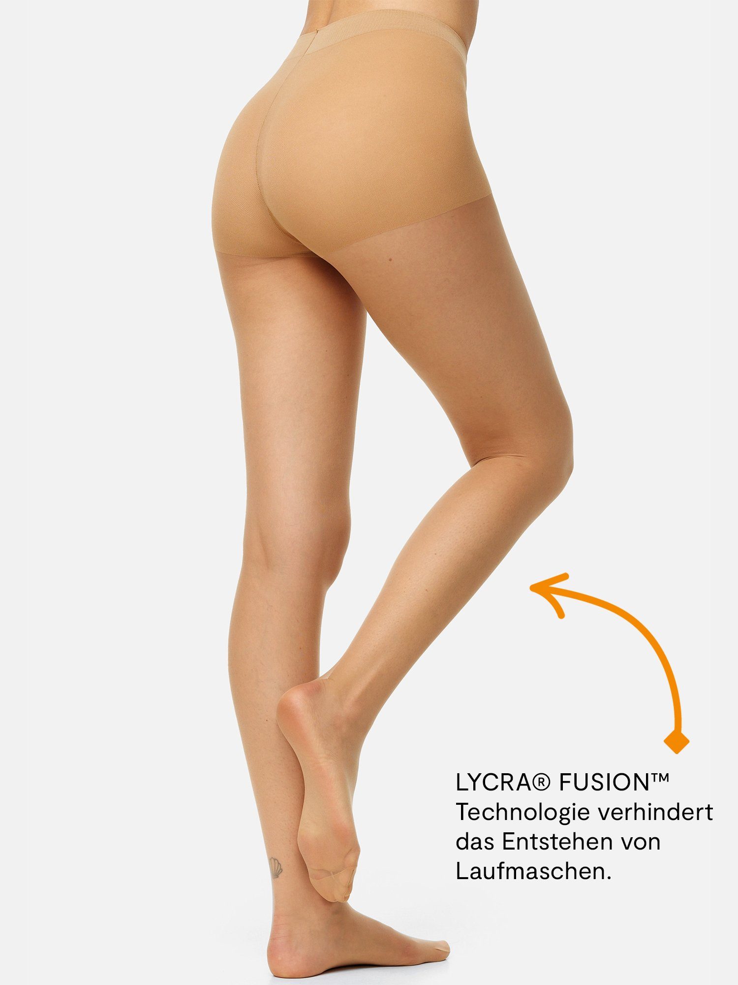 Nur Die Feinstrumpfhose Goodbye Laufmaschen 20 DEN Damen (1er/3er/6er/9er Pack 1 St) Transparent strapazierfähig haltbar Frauen Damen Multipack