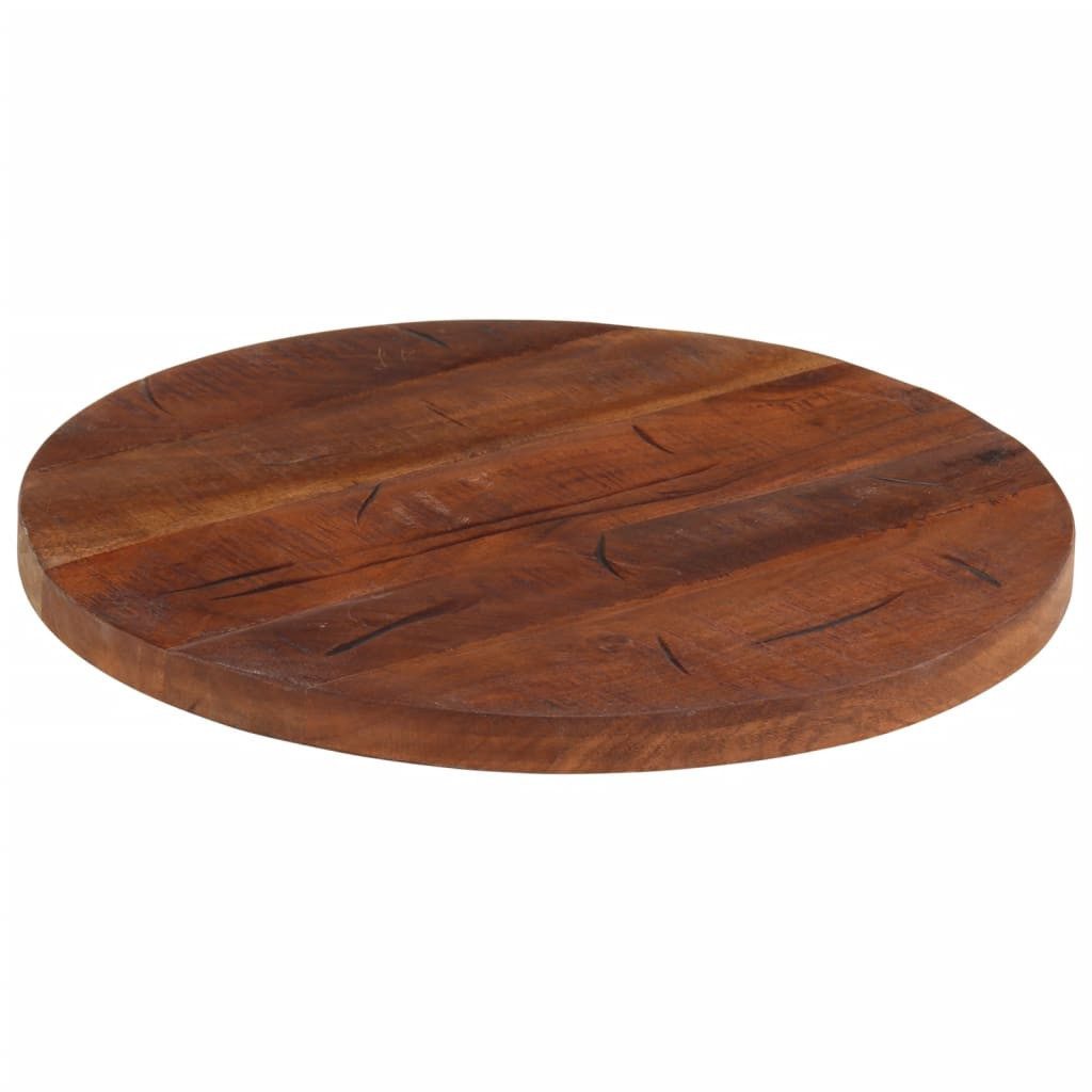 vidaXL Tischplatte Tischplatte Ø 50x2,5 cm Rund Altholz Massiv (1 St)