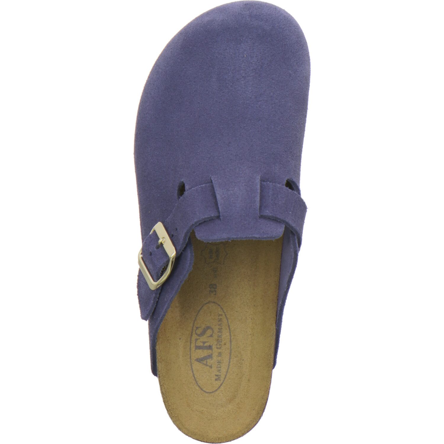 AFS-Schuhe 290053 Clogs Pantolette für Damen aus Leder mit Fußbett, Hausschuhe Made in Germany