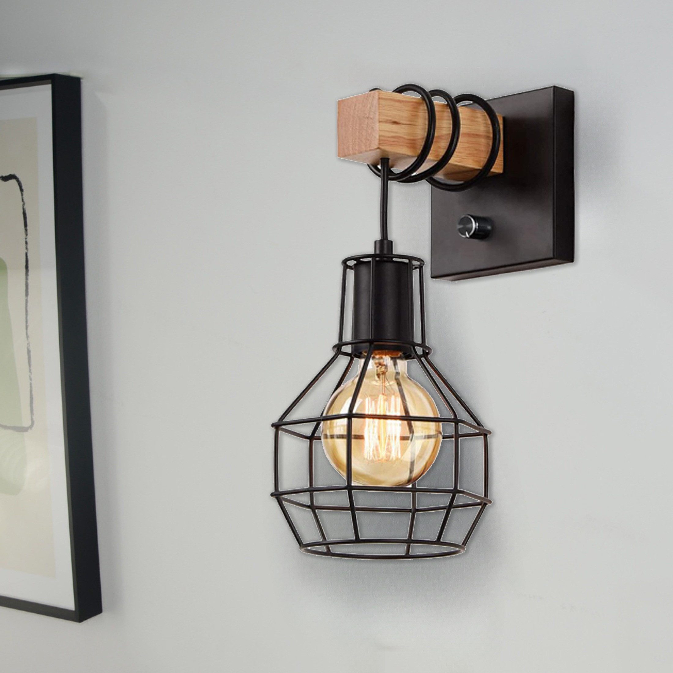 Masbekte Wandleuchte Wandlampe dimmbar, Verstellbare Höhe-Wandstrahler günstig online kaufen