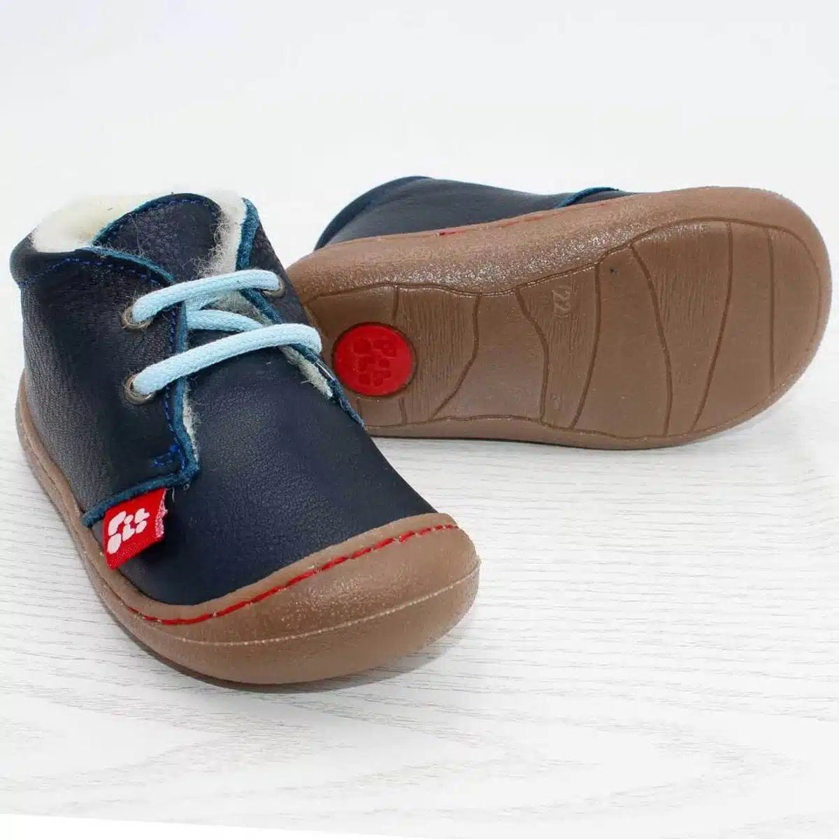 POLOLO Kinderschuhe Juan mit Wollfutter, Kinder Lauflernschuh bequeme Kinderschuhe für den Winter