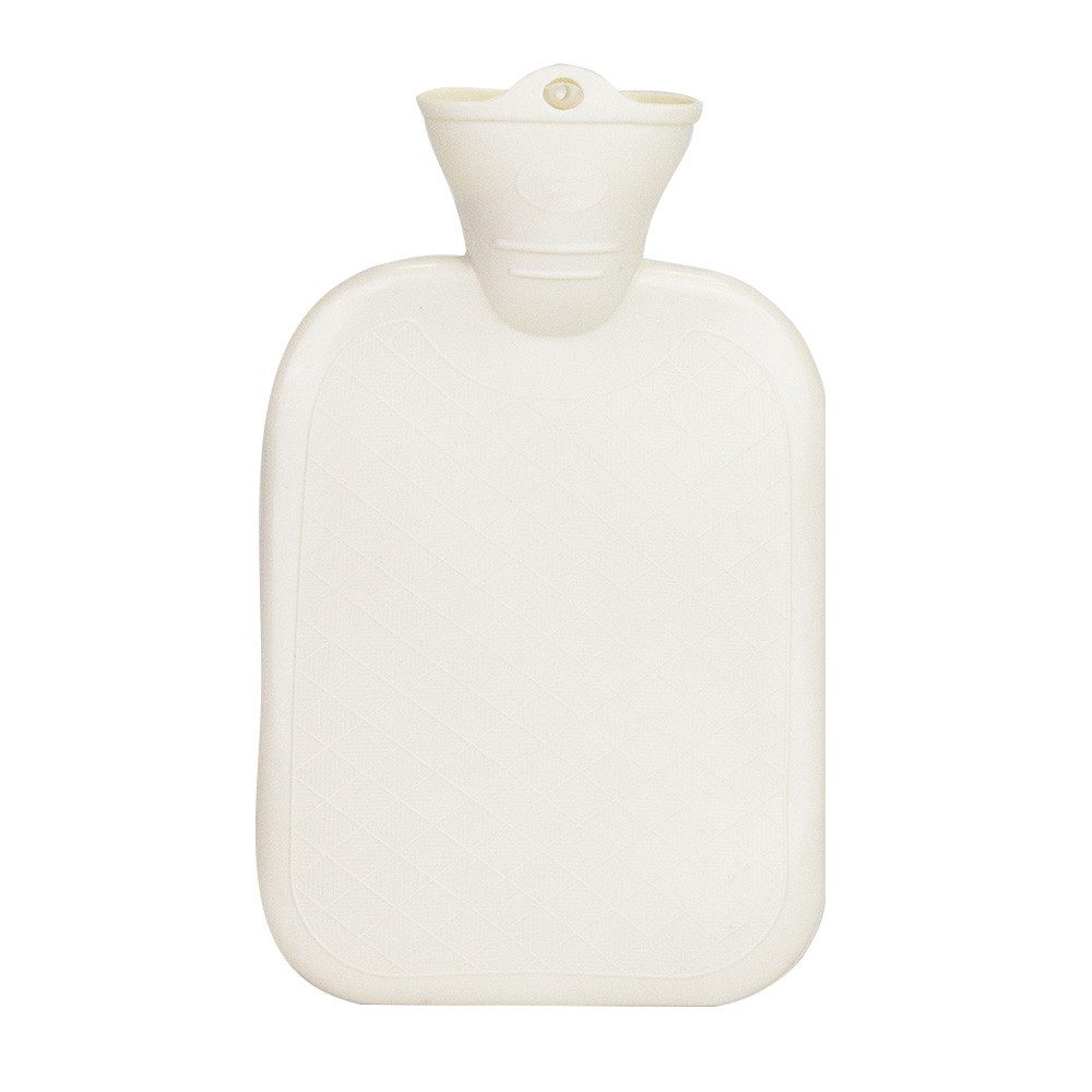 Medicalcorner24 Wärmflasche Medicalcorner24 Wärmflasche Weiß 1L – mit einseitiger Lamelle