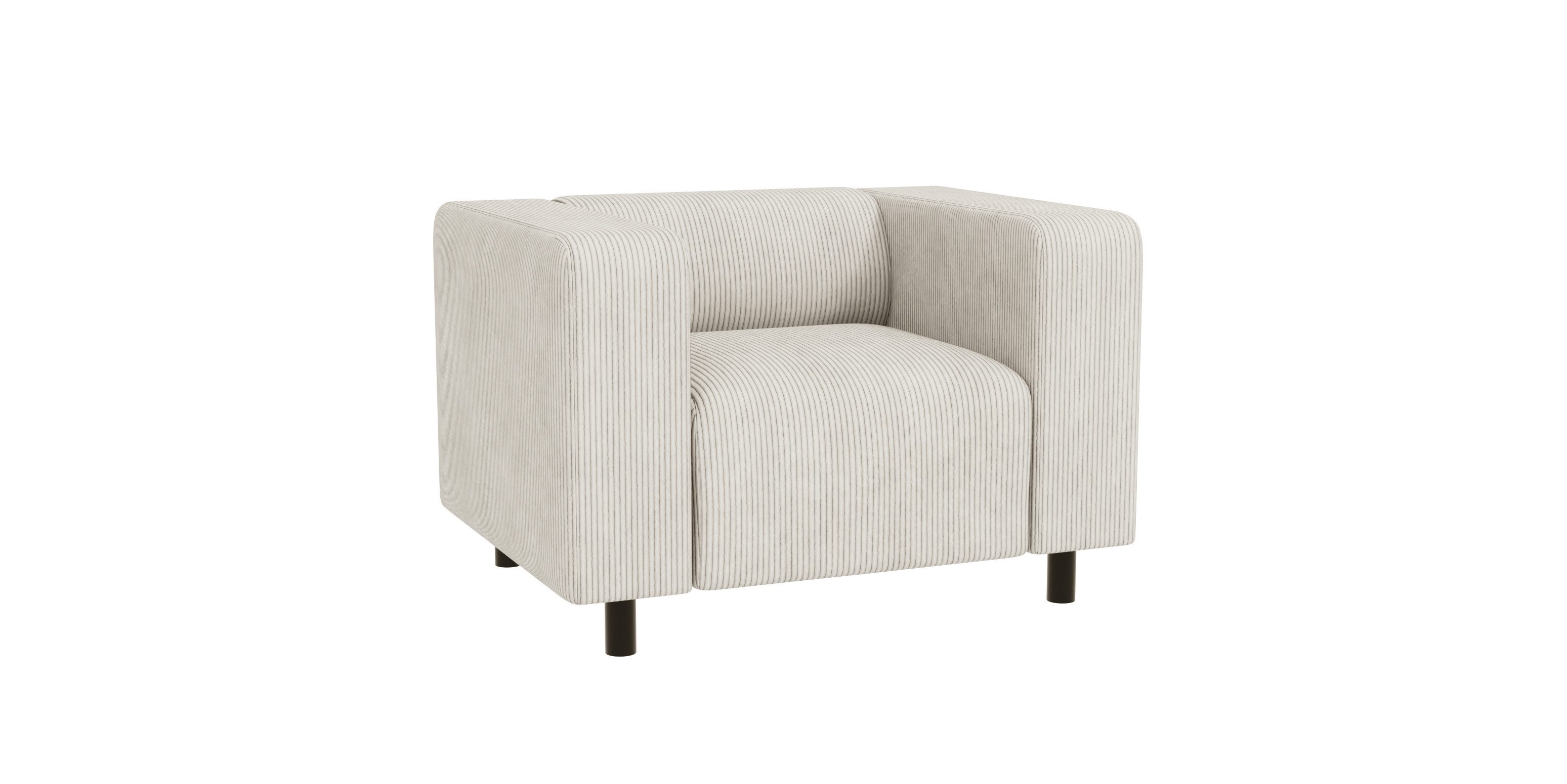 S-Style Möbel Sessel Gustav aus Cord-Stoff mit bequemem Sitz (Sessel x 1), günstig online kaufen