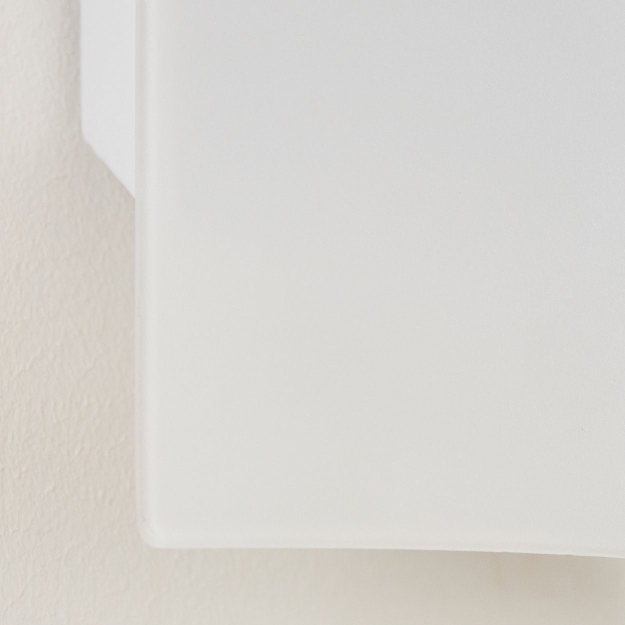 »Usi« Edelstahl/Weiß, ideal Moderne hofstein den eckiger Hausflur Wandspot aus ohne Wandleuchte in Metall/Glas für Leuchtmittel, Wandlampe