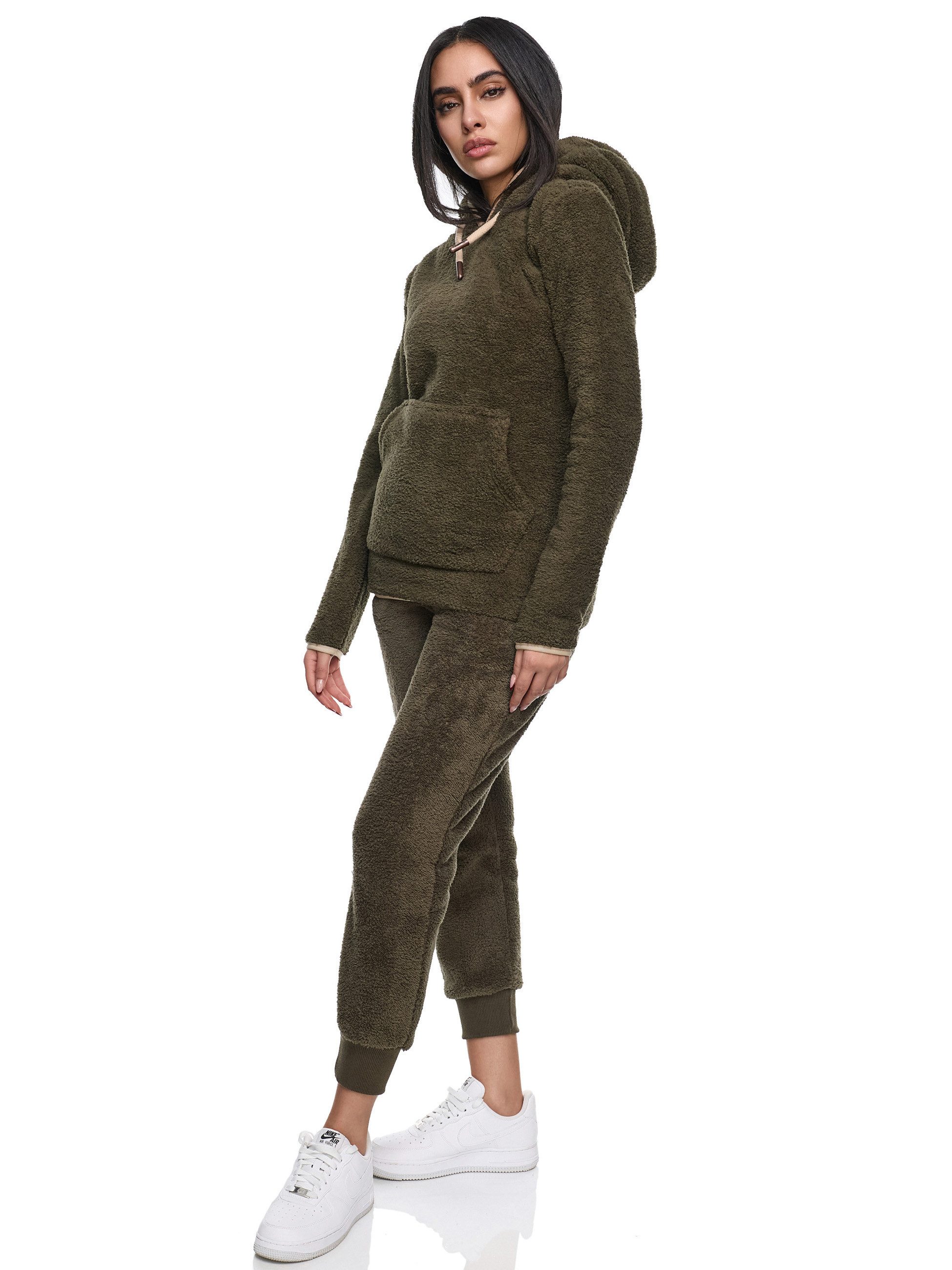 REPUBLIX Jogginganzug MADISON, Damen Plüsch Zweiteiler Hausanzug Training S günstig online kaufen