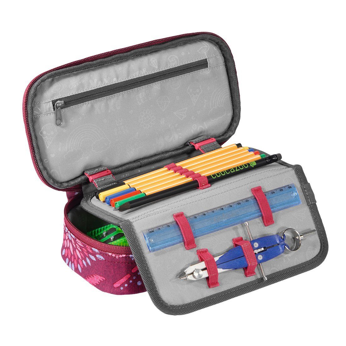 Melange (1 Etui, Federmäppchen coocazoo Stück), Schlamperbox Tribal Mäppchen,