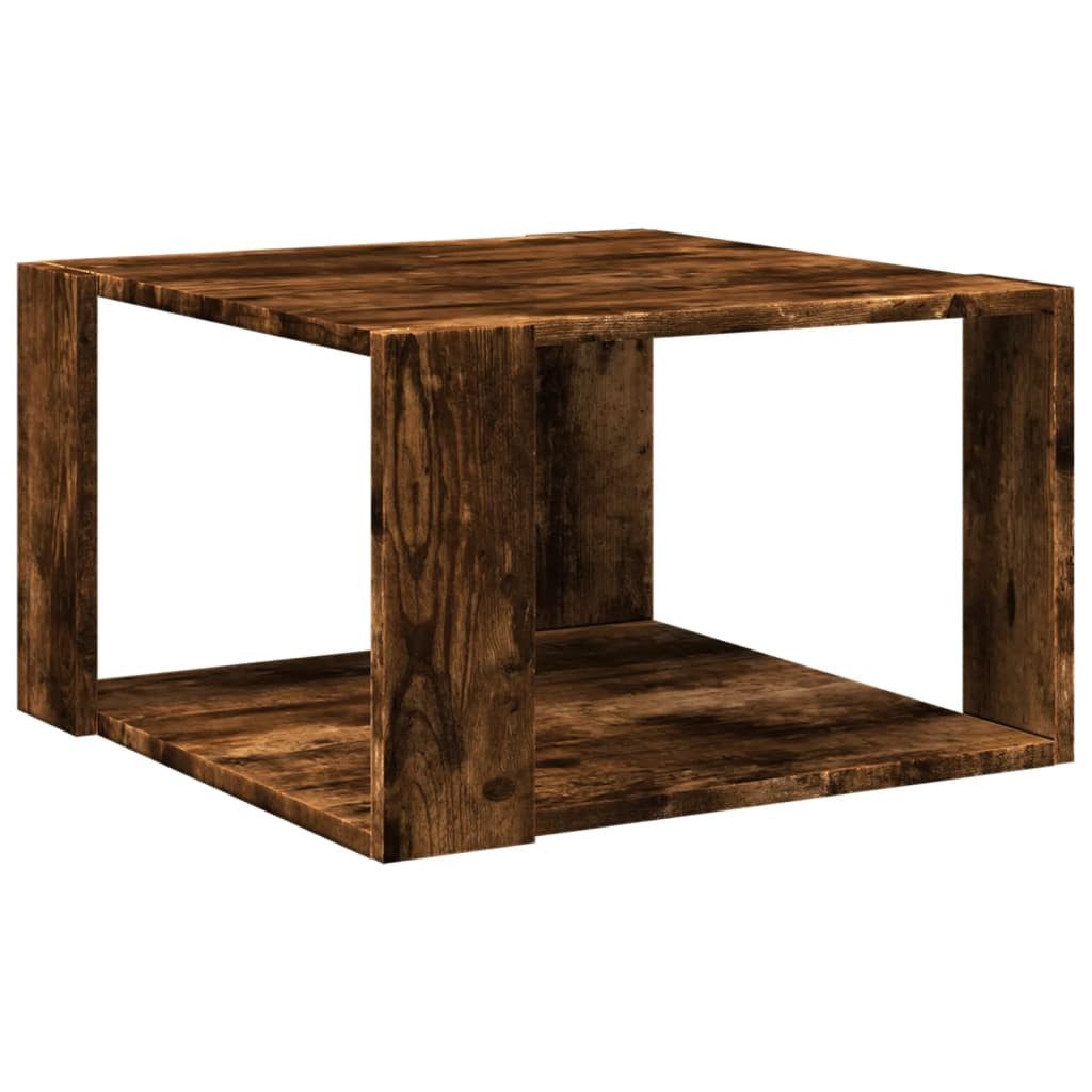 furnicato Couchtisch Räuchereiche 51,5x51,5x30 cm Holzwerkstoff günstig online kaufen